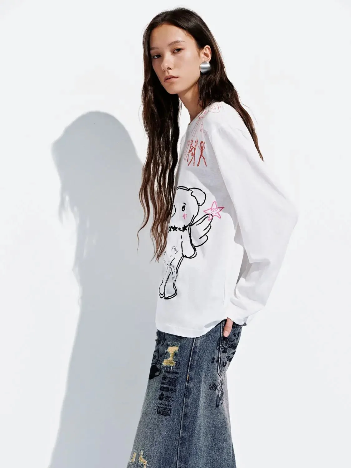 24406-cotton-linen-blend-bear-graphic-long-sleeve-t-shirt-2.webp Cotton Linen Blend Bear Graphic Long Sleeve T Shirt