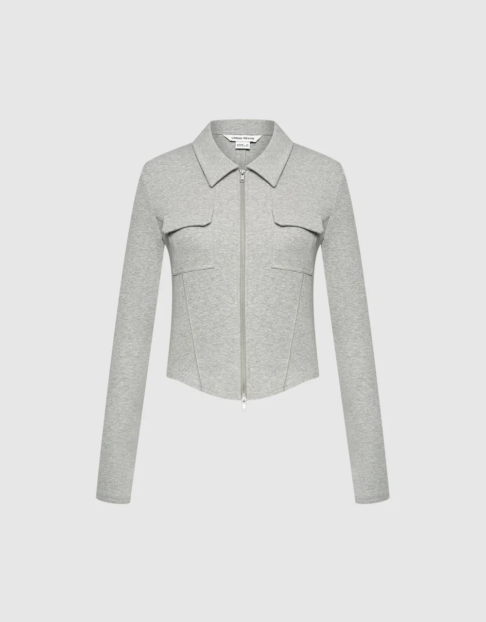 24424-zipper-front-skinny-shirt-2.webp Zipper Front Skinny Shirt