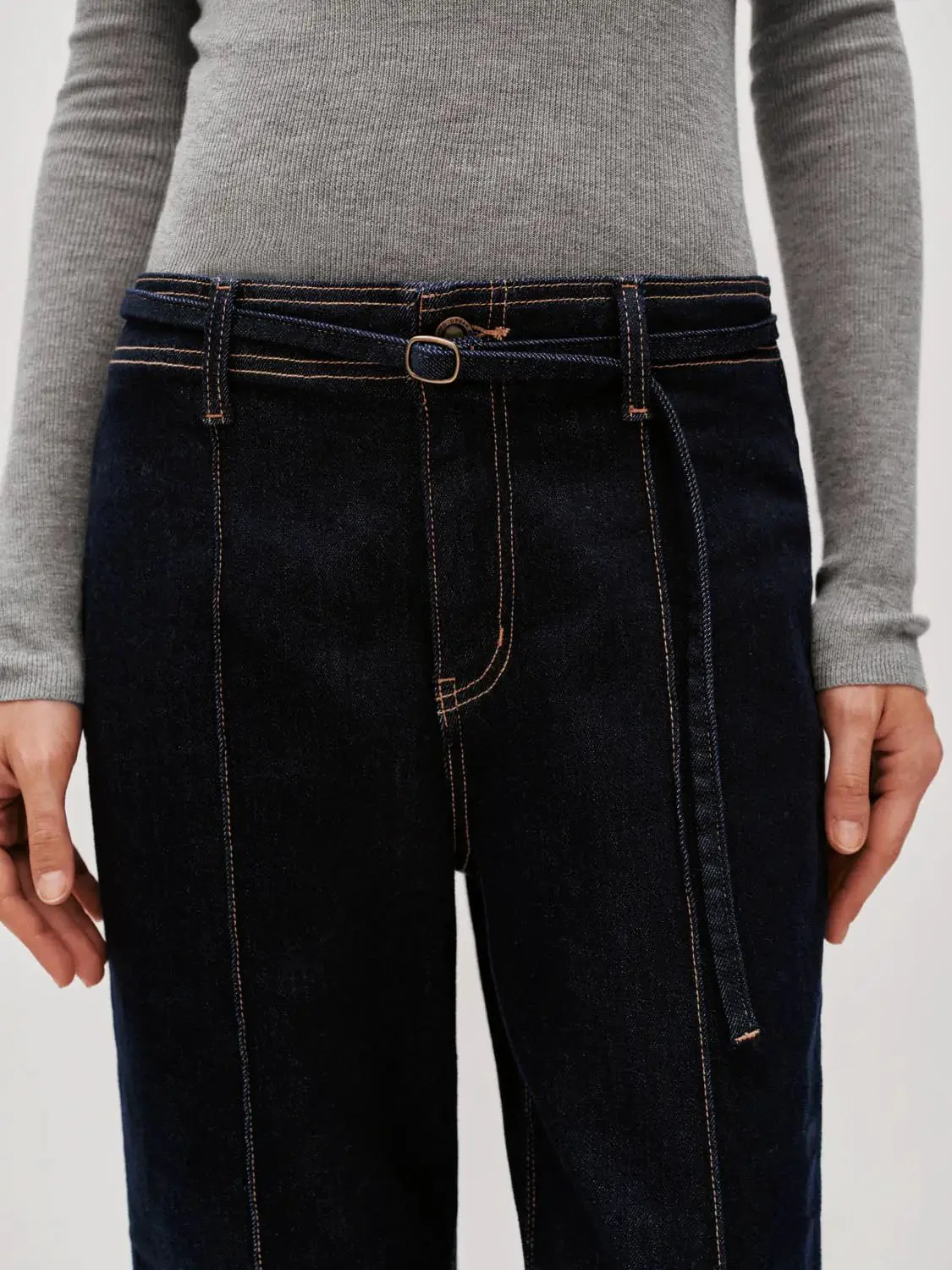 2517-seamed-belted-flare-jeans-5.webp Seamed Belted Flare Jeans