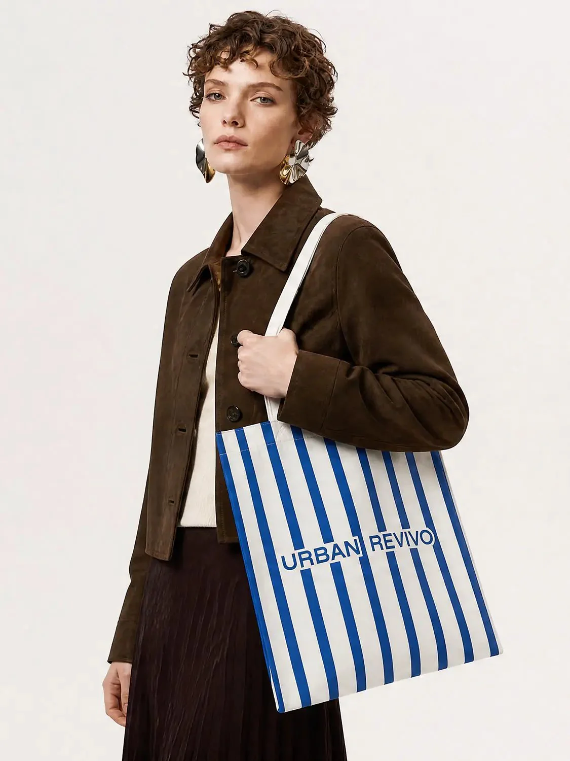 25235-gwp-blue-striped-cotton-canvas-everyday-tote-bags-1.webp 【GWP】Blue Striped Cotton Canvas Everyday Tote Bags