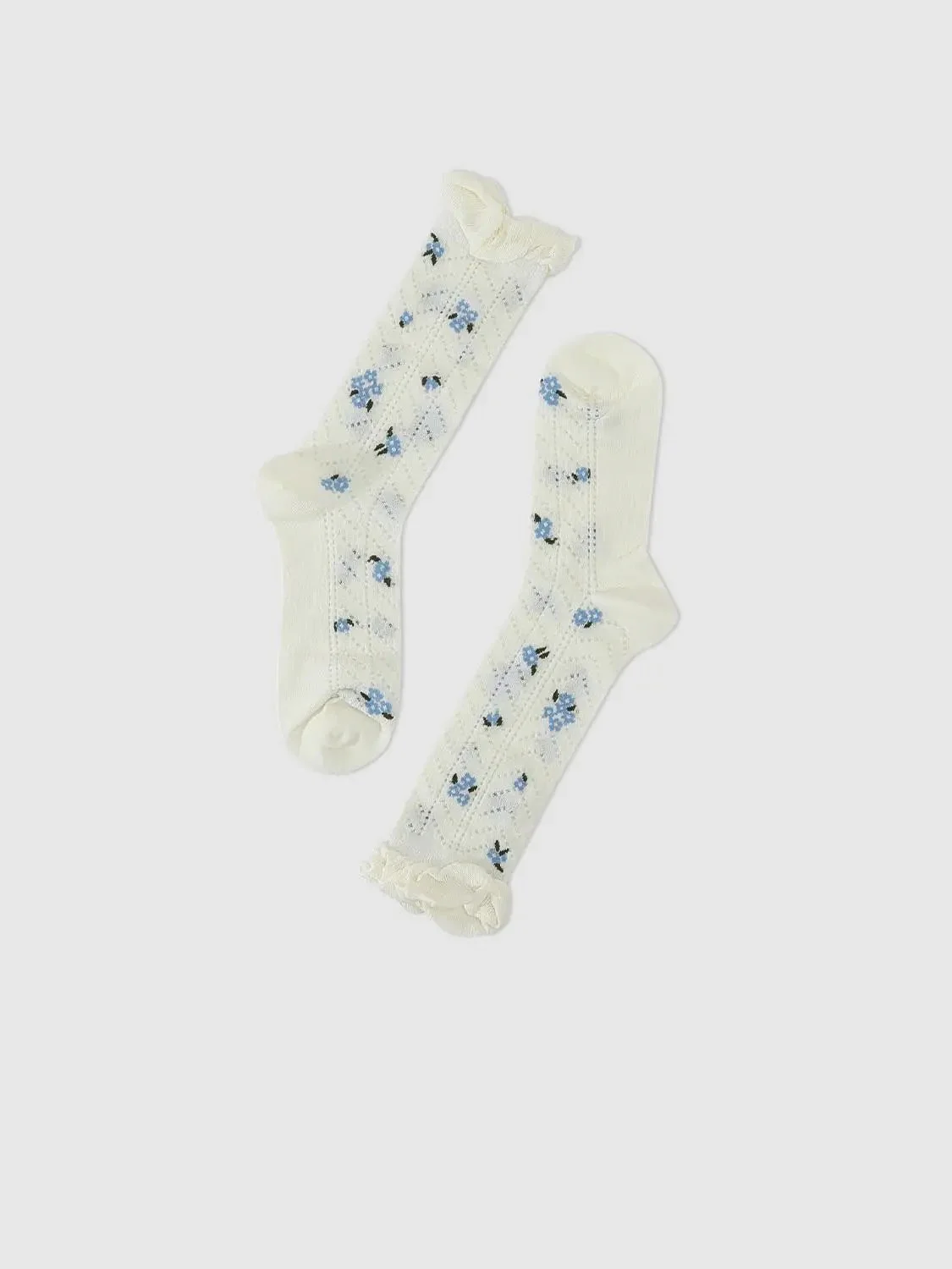268-frill-detail-intarsia-knitted-socks-2.webp Frill Detail Intarsia Knitted Socks