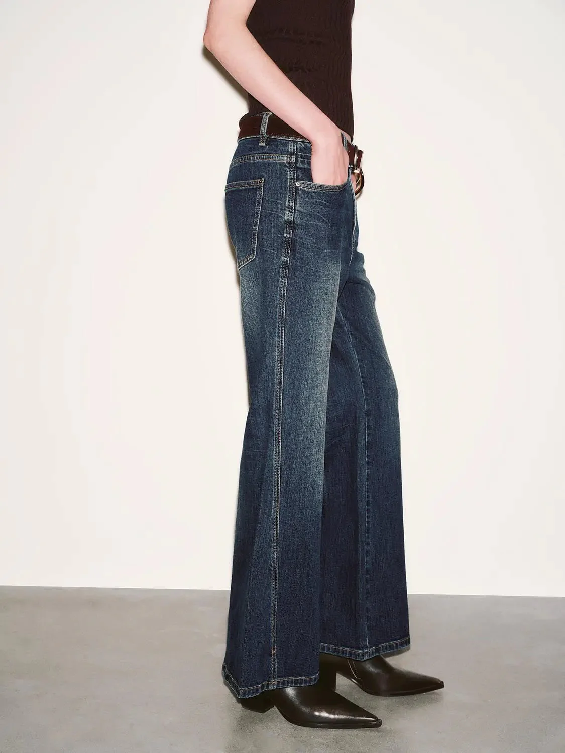 2702-belted-flare-leg-jeans-3.webp Belted Flare Leg Jeans
