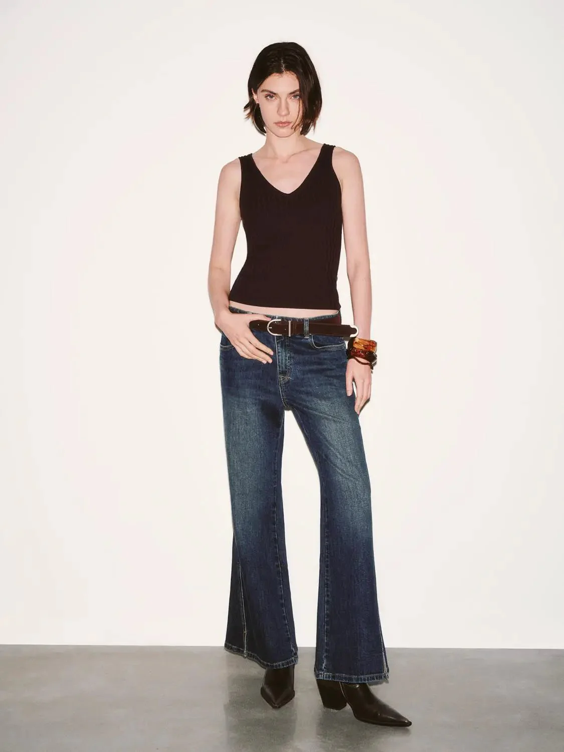 2702-belted-flare-leg-jeans-7.webp Belted Flare Leg Jeans