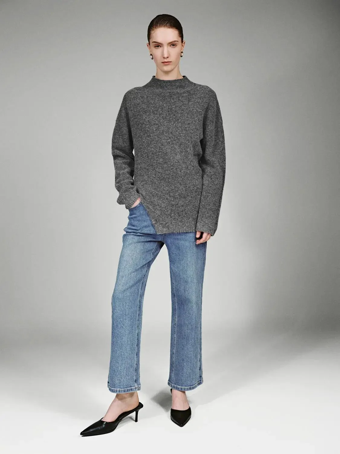 2740-cotton-denim-washed-cropped-straight-leg-jeans-7.webp Cotton Denim Washed Cropped Straight Leg Jeans