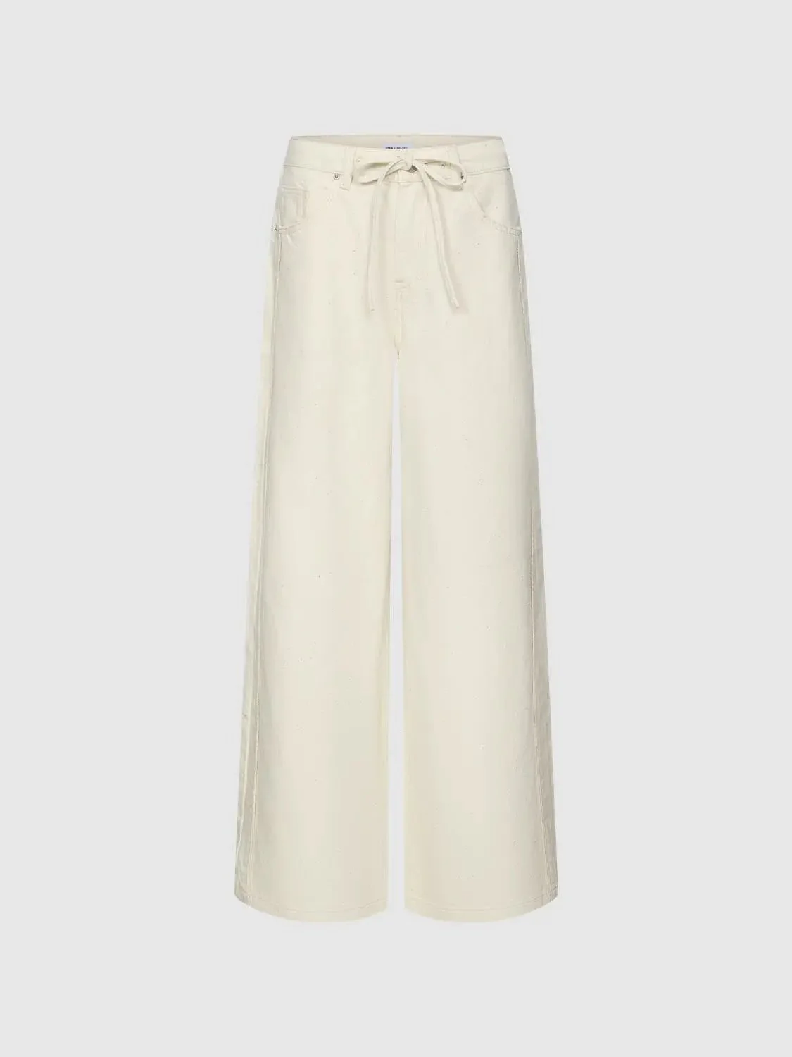 Drawstring Wide Leg Jeans