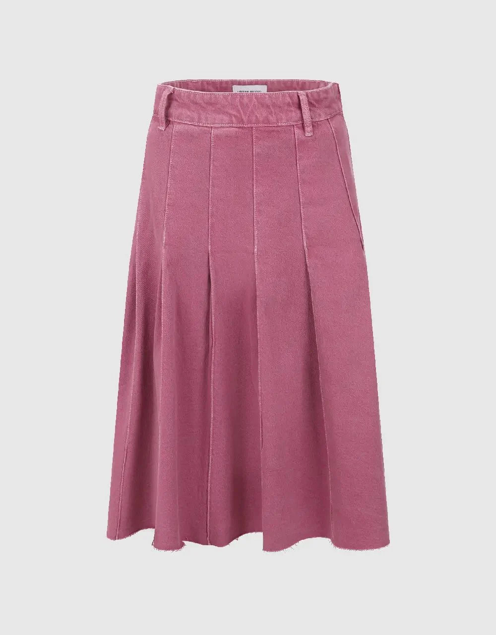 285-soft-cotton-pleated-midi-a-line-vintage-skirt-2.webp Soft Cotton Pleated Midi A Line Vintage Skirt