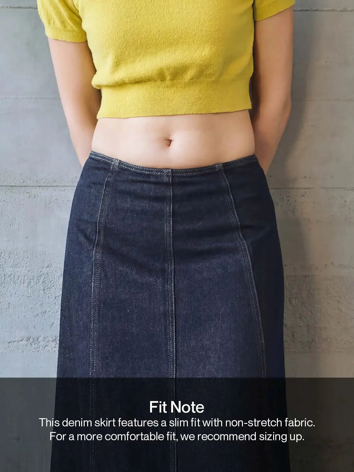 292-cotton-denim-midi-skirt-with-frayed-hem-detailing-3.webp Cotton Denim Midi Skirt With Frayed Hem Detailing