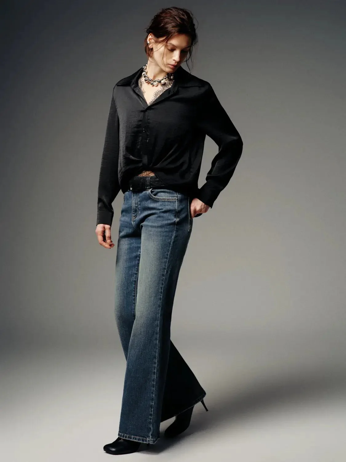 2992-belted-flare-leg-jeans-5.webp Belted Flare Leg Jeans