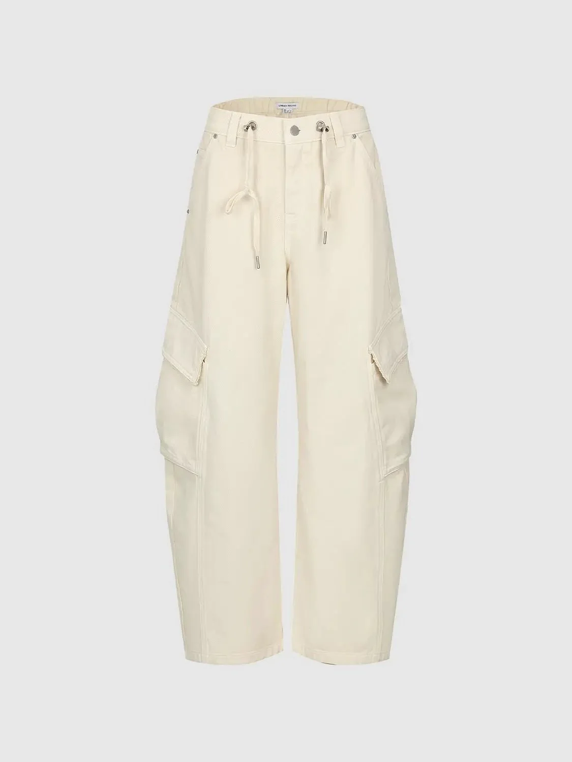 3060-drawstring-flap-pocket-barrel-leg-cargo-jeans-2.webp Drawstring Flap Pocket Barrel Leg Cargo Jeans
