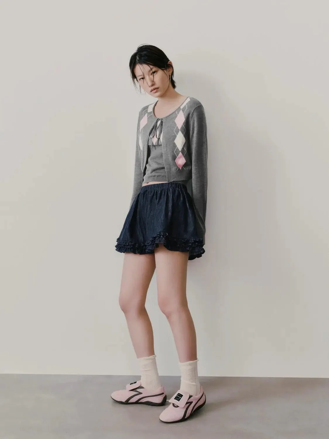 3066-pull-on-ruffle-hem-denim-mini-skirts-6.webp Pull On Ruffle Hem Denim Mini Skirts