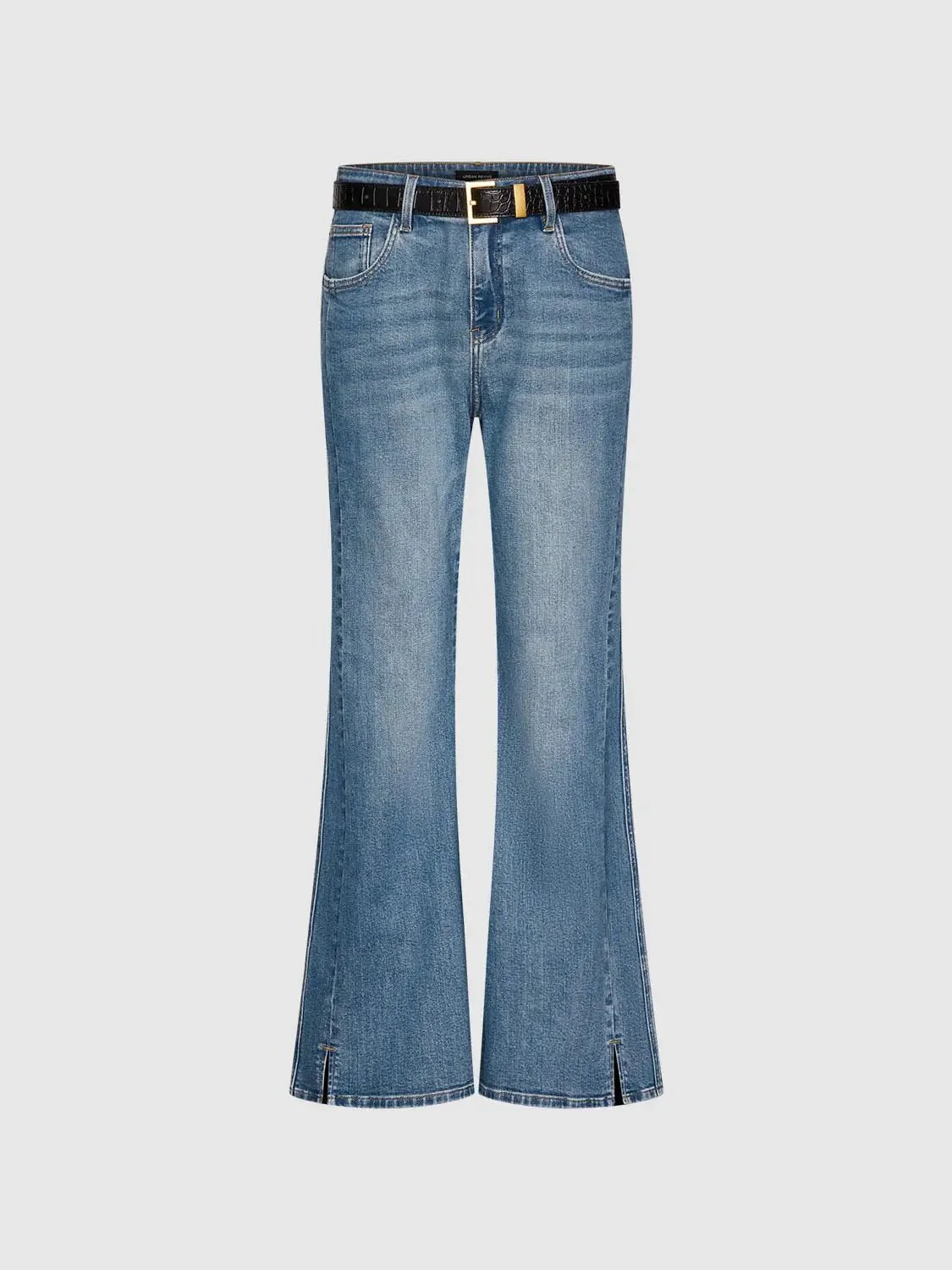 3096-belted-flare-leg-jeans-2.webp Belted Flare Leg Jeans