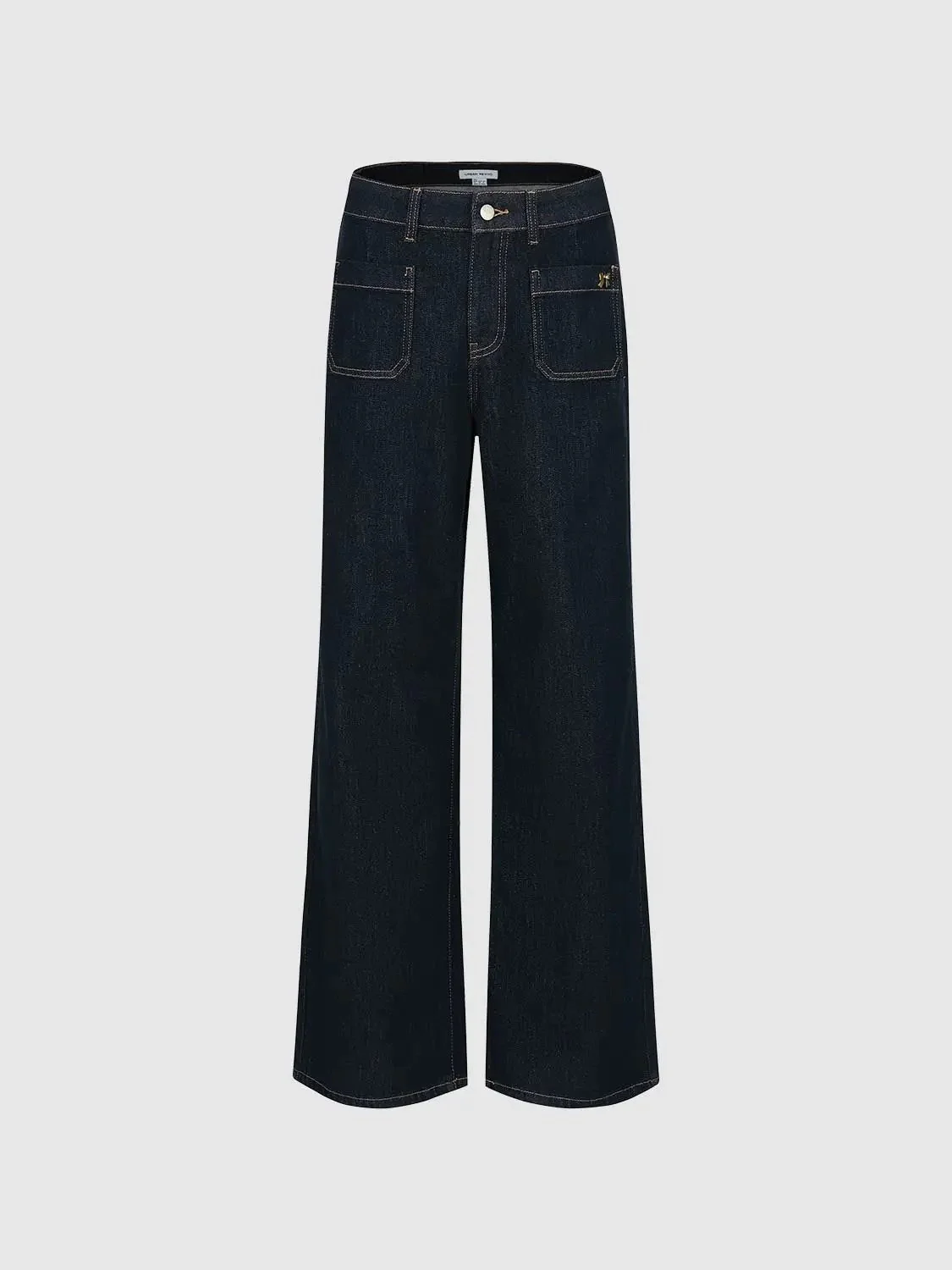 Bow Detail Flare Leg Jeans