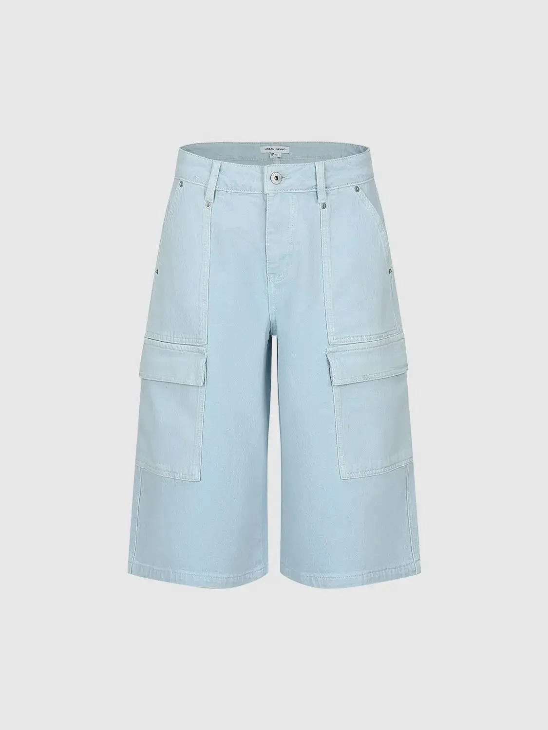 3225-flap-pocket-wide-leg-denim-shorts-2.webp Flap Pocket Wide Leg Denim Shorts