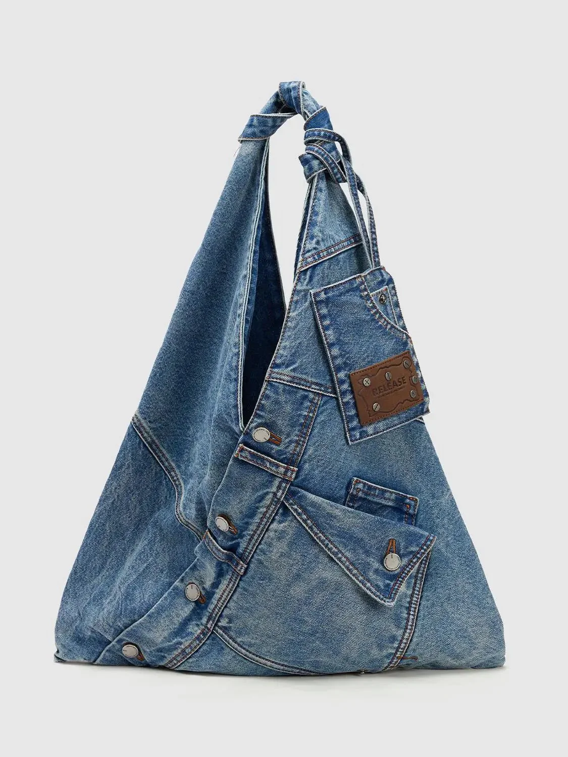 336-denim-shoulder-bag-with-knot-handles-and-patchwork-bag-9.webp Denim Shoulder Bag With Knot Handles And Patchwork Bag