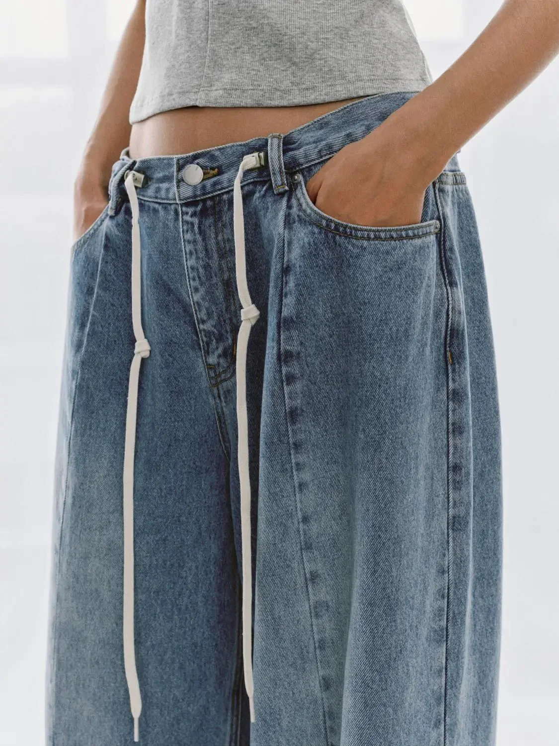 3390-drawstring-seamed-straight-leg-jeans-5.webp Drawstring Seamed Straight Leg Jeans