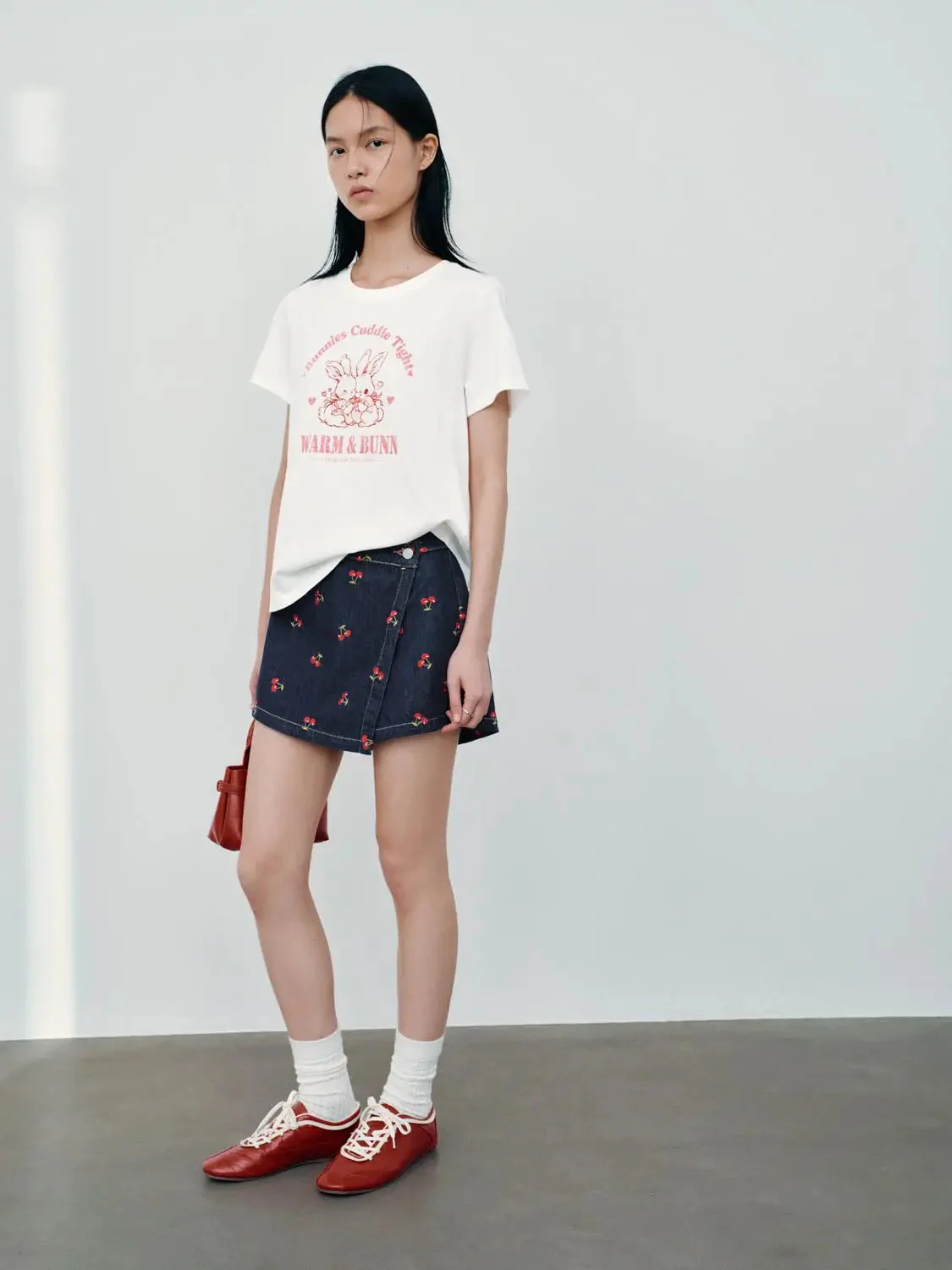 3443-cherry-printed-denim-mini-skorts-6.webp Cherry Printed Denim Mini Skorts
