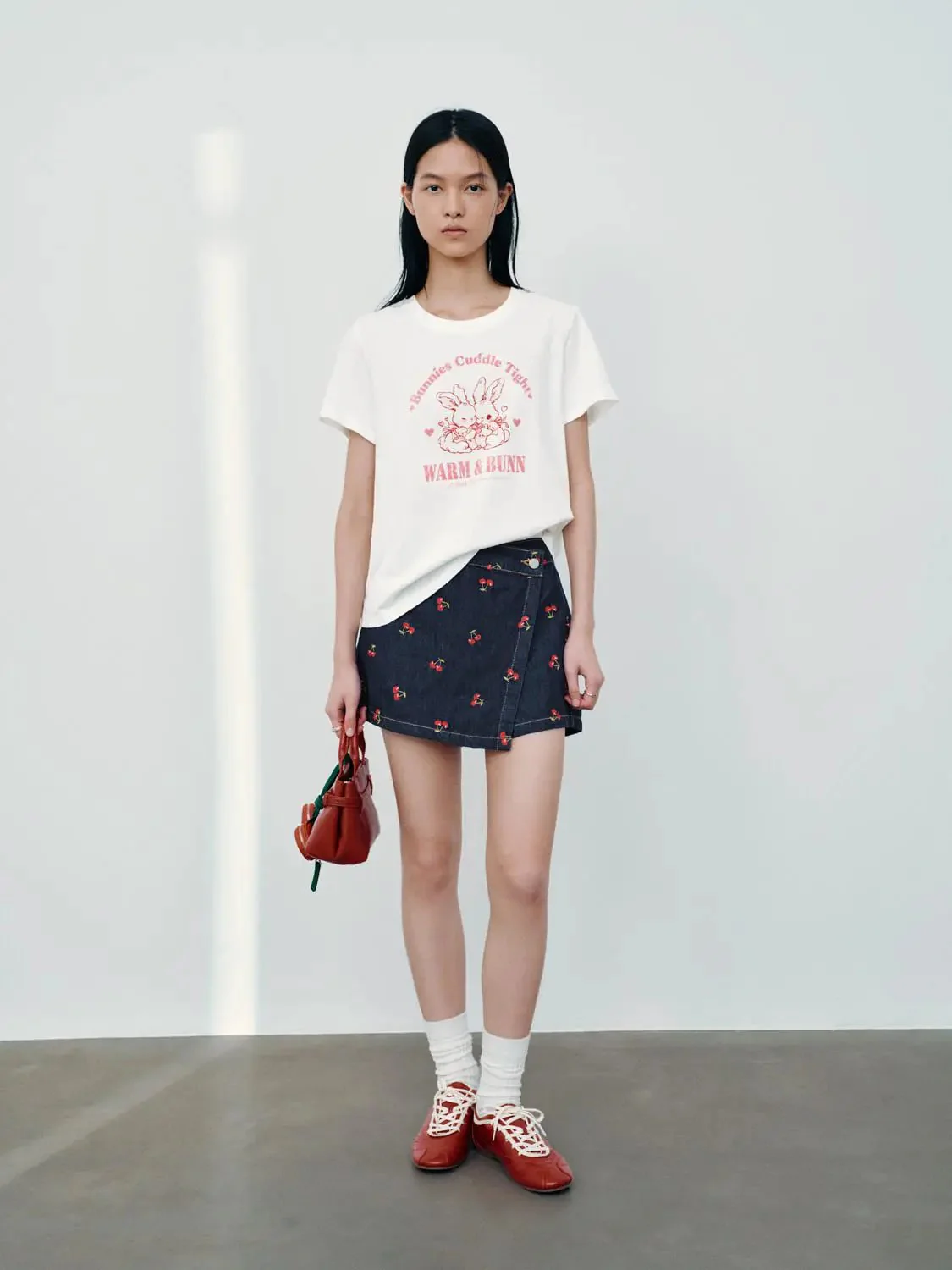 3443-cherry-printed-denim-mini-skorts-7.webp Cherry Printed Denim Mini Skorts