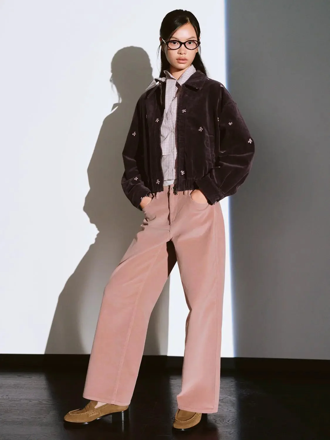 3512-collared-bow-detail-corduroy-bomber-jackets-5.webp Collared Bow Detail Corduroy Bomber Jackets