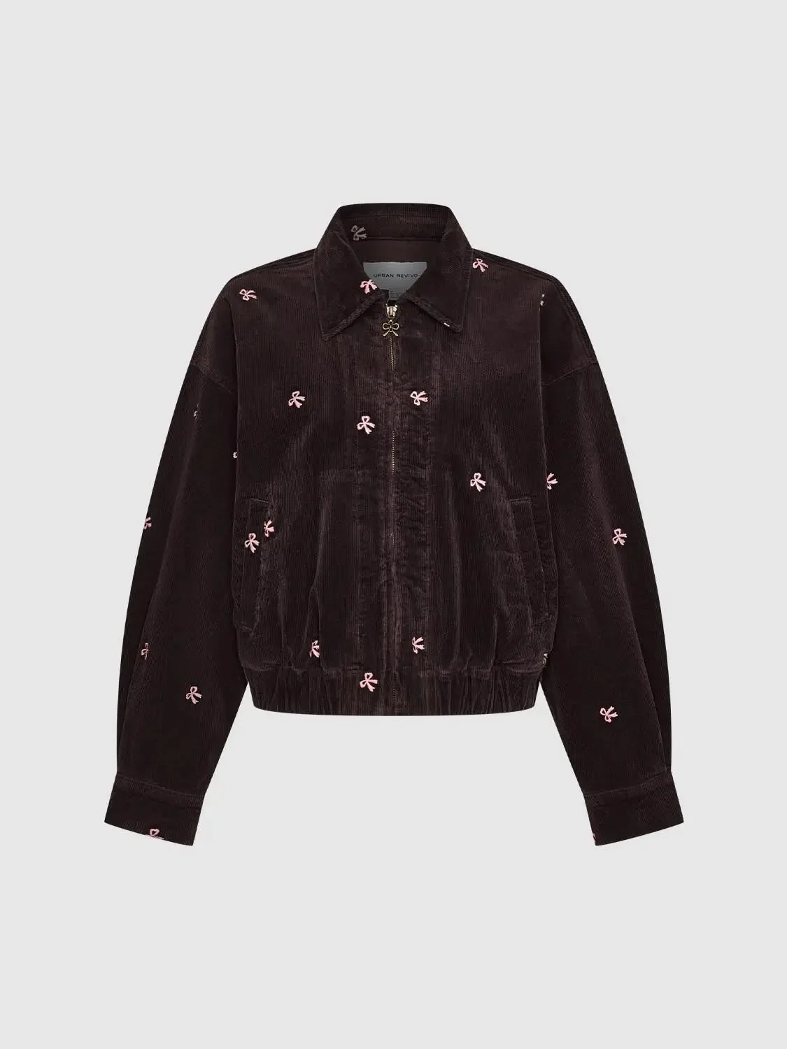 3512-collared-bow-detail-corduroy-bomber-jackets-7.webp Collared Bow Detail Corduroy Bomber Jackets