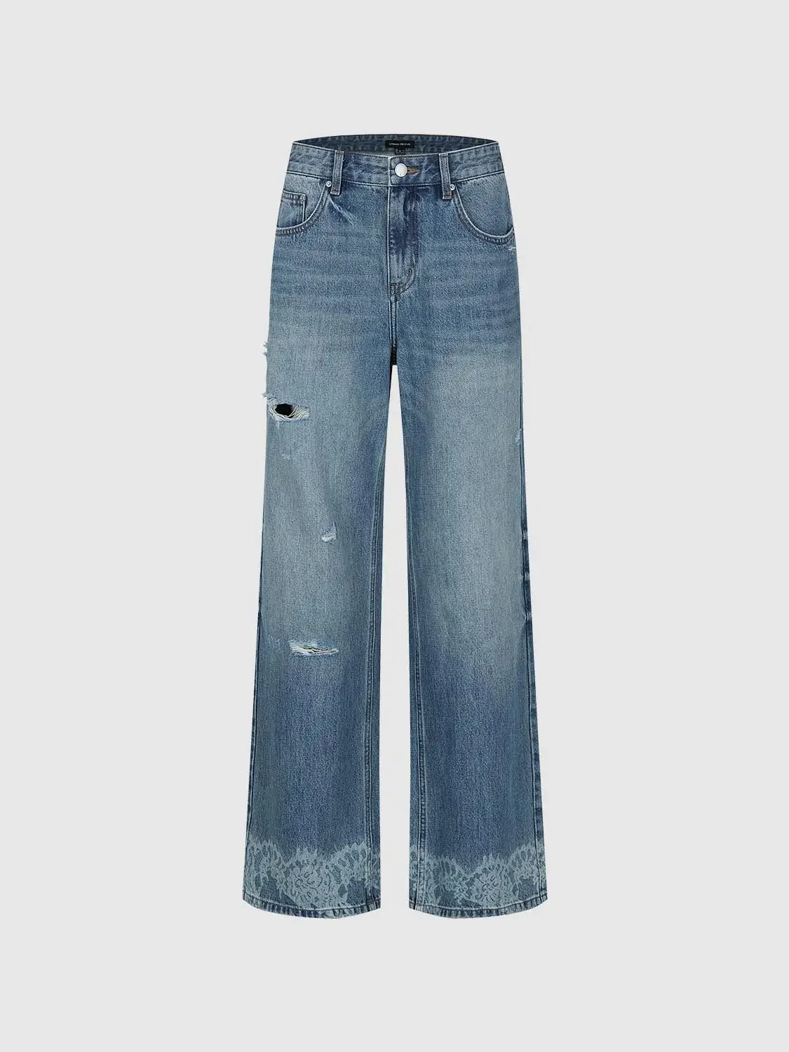 3557-lace-trim-raw-detail-wide-leg-jeans-2.webp Lace Trim Raw Detail Wide Leg Jeans