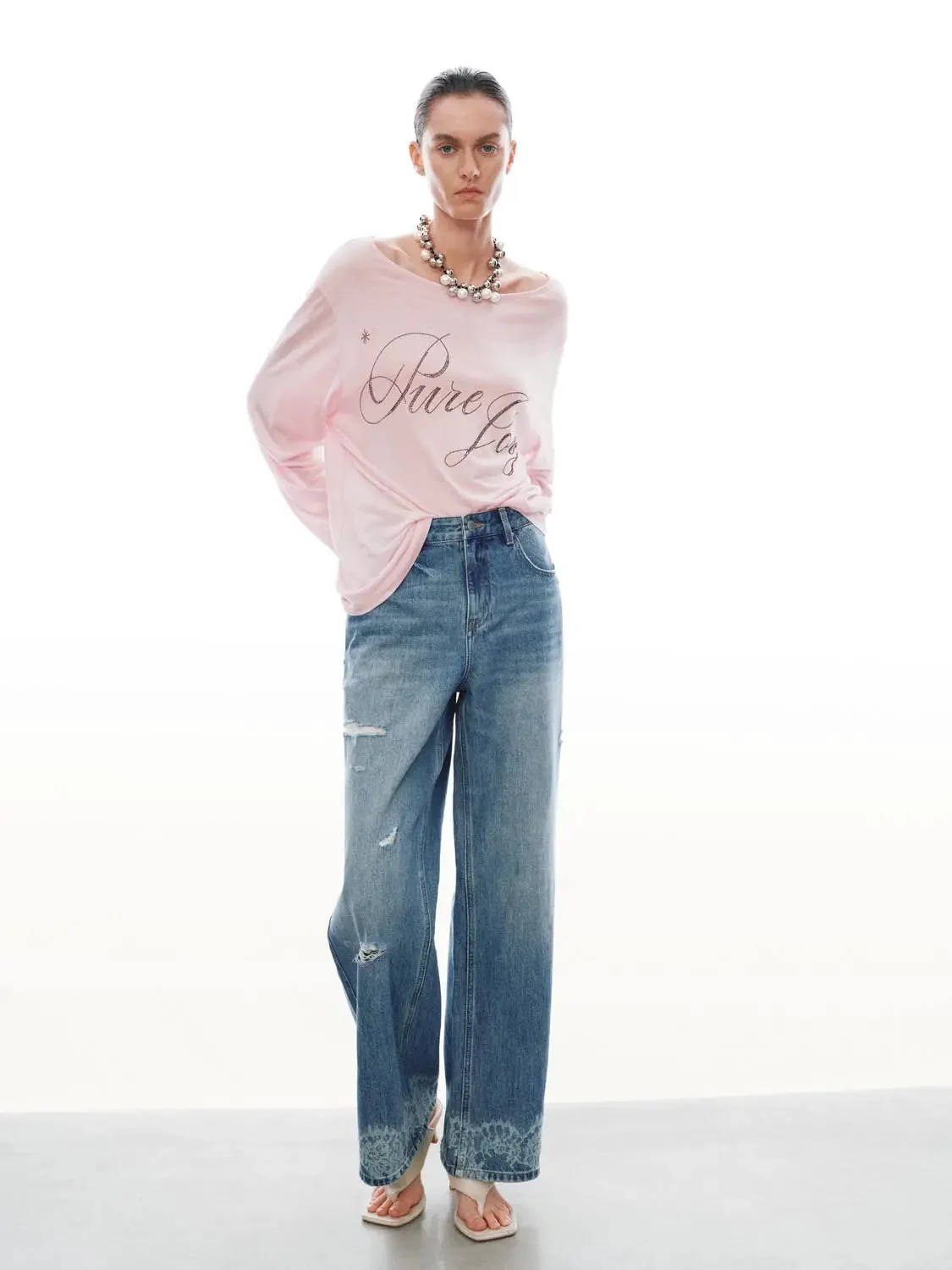 3557-lace-trim-raw-detail-wide-leg-jeans-7.webp Lace Trim Raw Detail Wide Leg Jeans