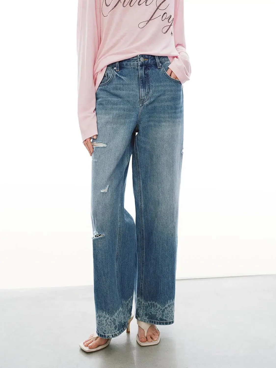 3557-lace-trim-raw-detail-wide-leg-jeans-9.webp Lace Trim Raw Detail Wide Leg Jeans