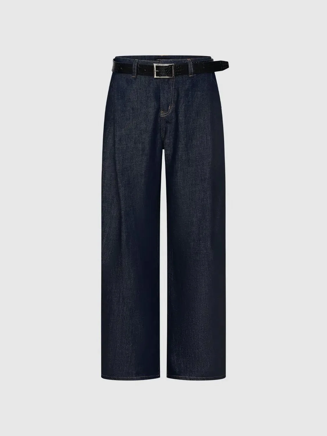 3564-belted-barrel-leg-jeans-2.webp Belted Barrel Leg Jeans