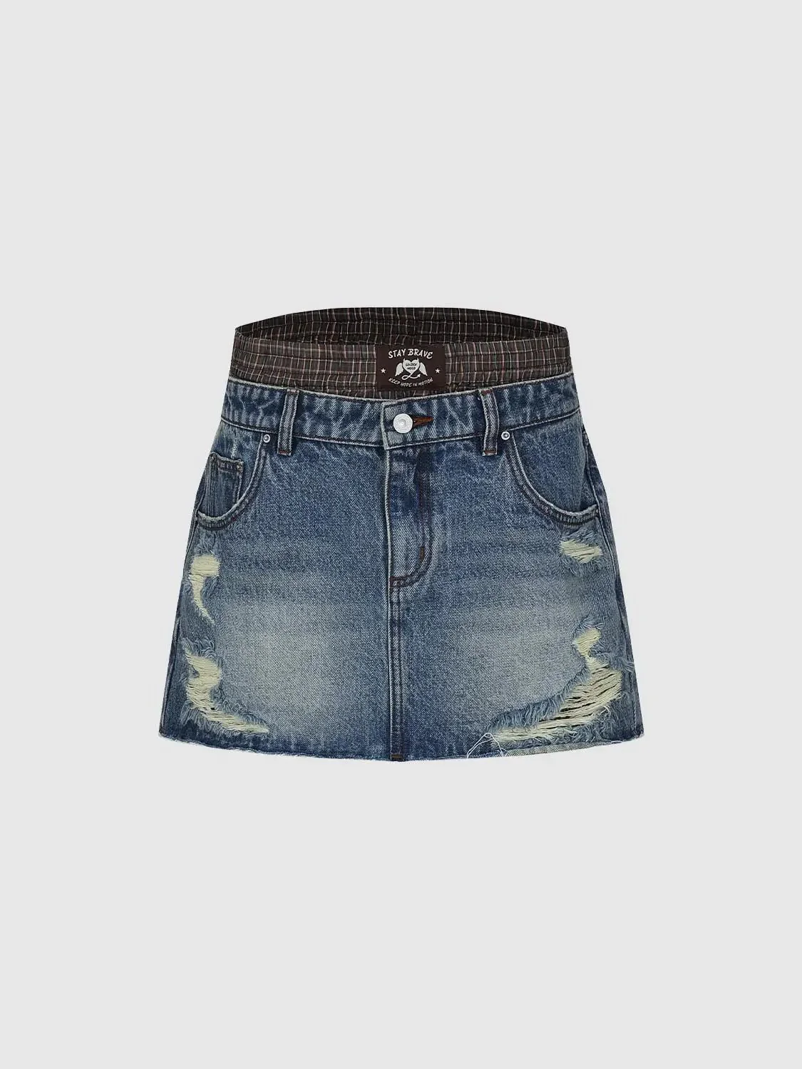 3570-distressed-denim-with-contrast-rips-mini-skirt-2.webp Distressed Denim With Contrast Rips Mini Skirt