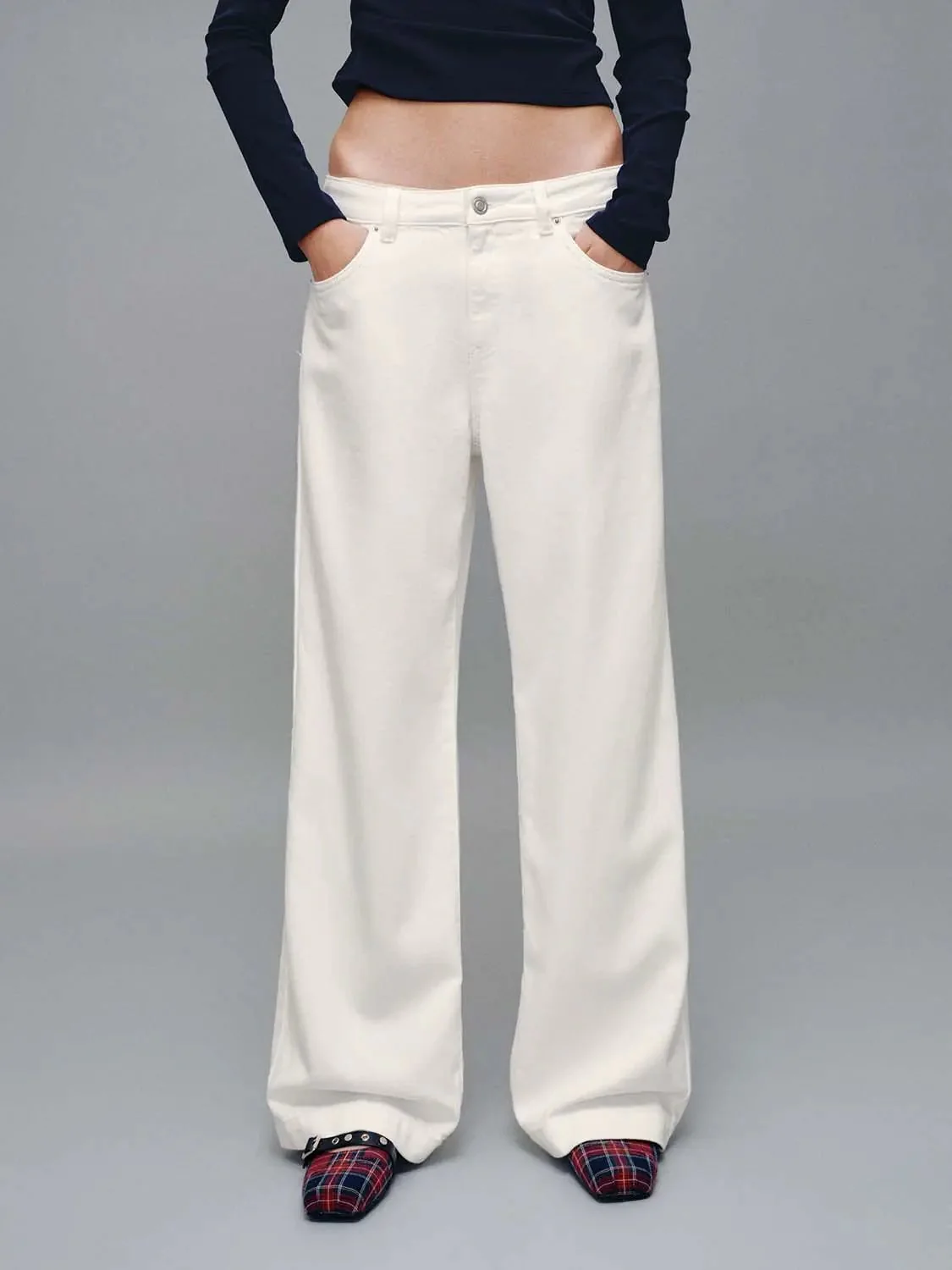358-elegant-cotton-lyocell-viscose-blend-wide-leg-jeans-1.webp Elegant Cotton Lyocell Viscose Blend Wide Leg Jeans