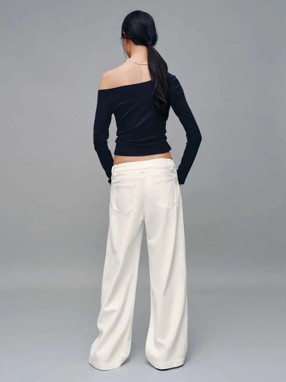 358-elegant-cotton-lyocell-viscose-blend-wide-leg-jeans-7.webp Elegant Cotton Lyocell Viscose Blend Wide Leg Jeans