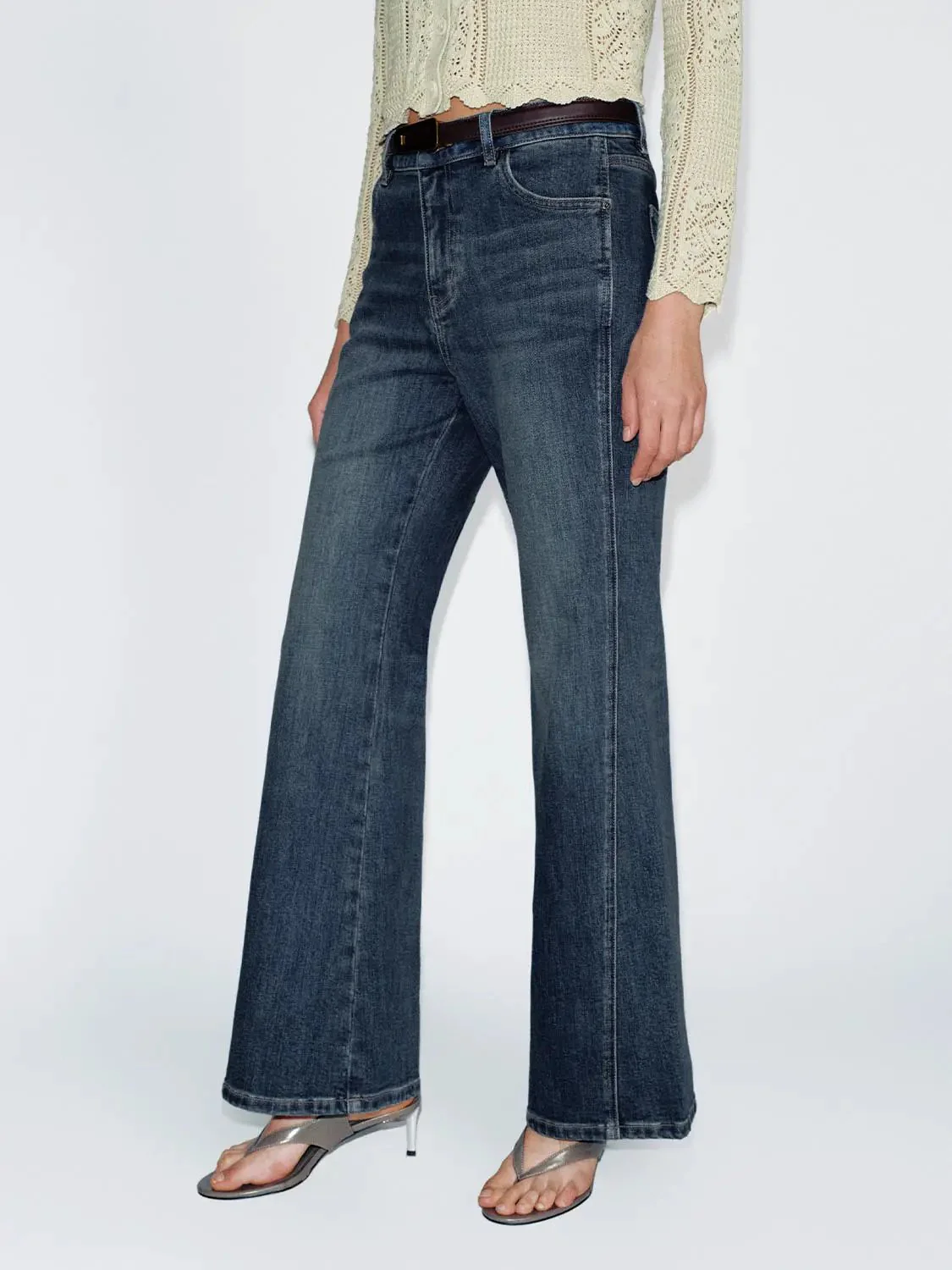 3590-belted-flare-leg-jeans-3.webp Belted Flare Leg Jeans