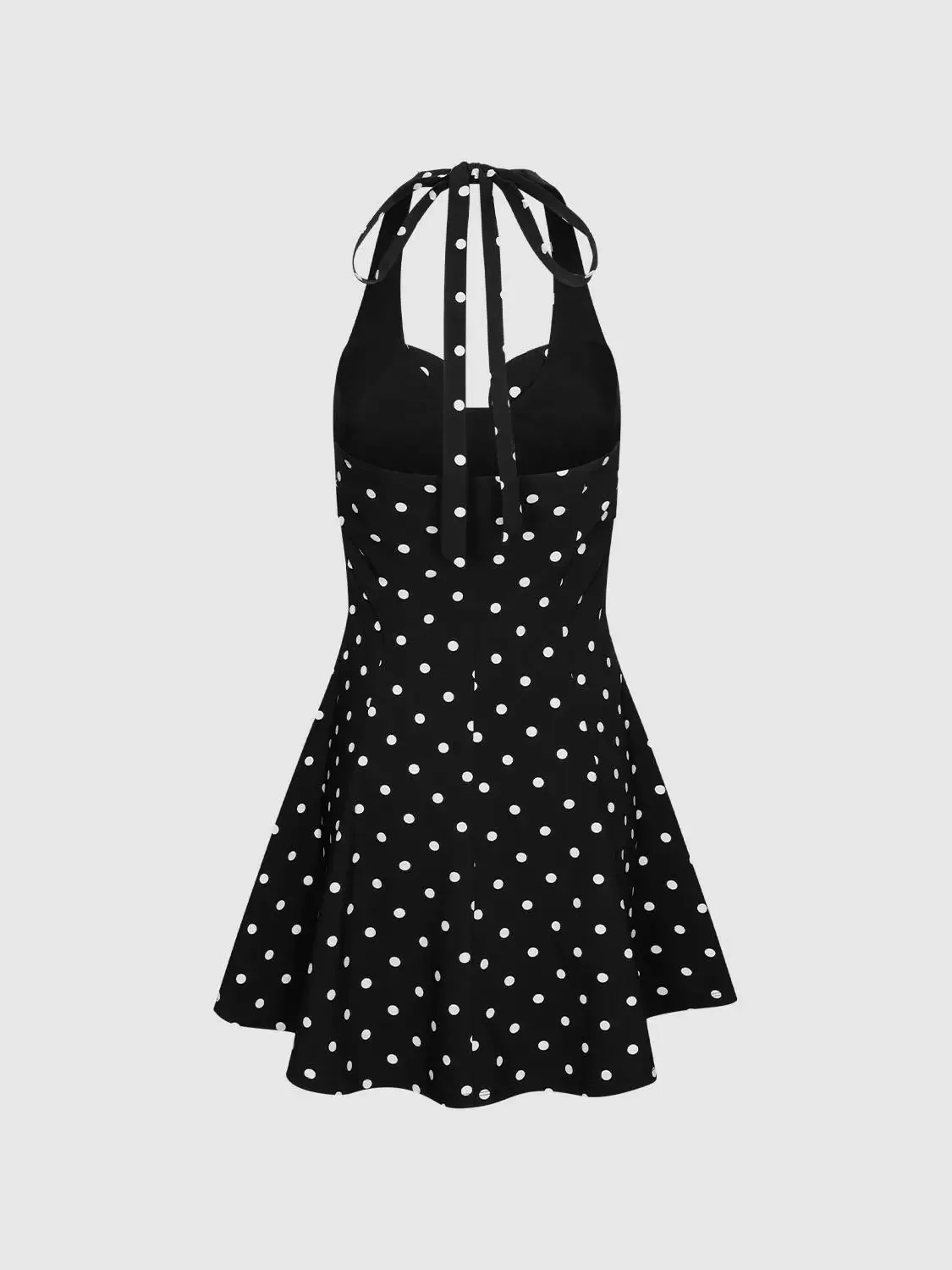 36-polka-dot-halter-neck-a-line-midi-cotton-dresses-3.webp Polka Dot Halter Neck A-Line Midi Cotton Dresses