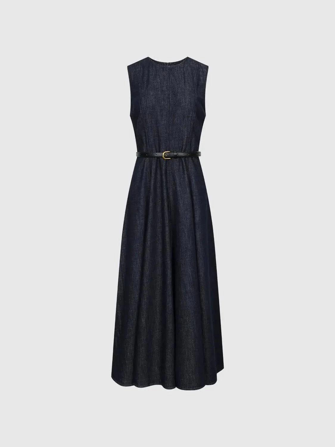3604-belted-sleeveless-denim-midi-dresses-7.webp Belted Sleeveless Denim Midi Dresses