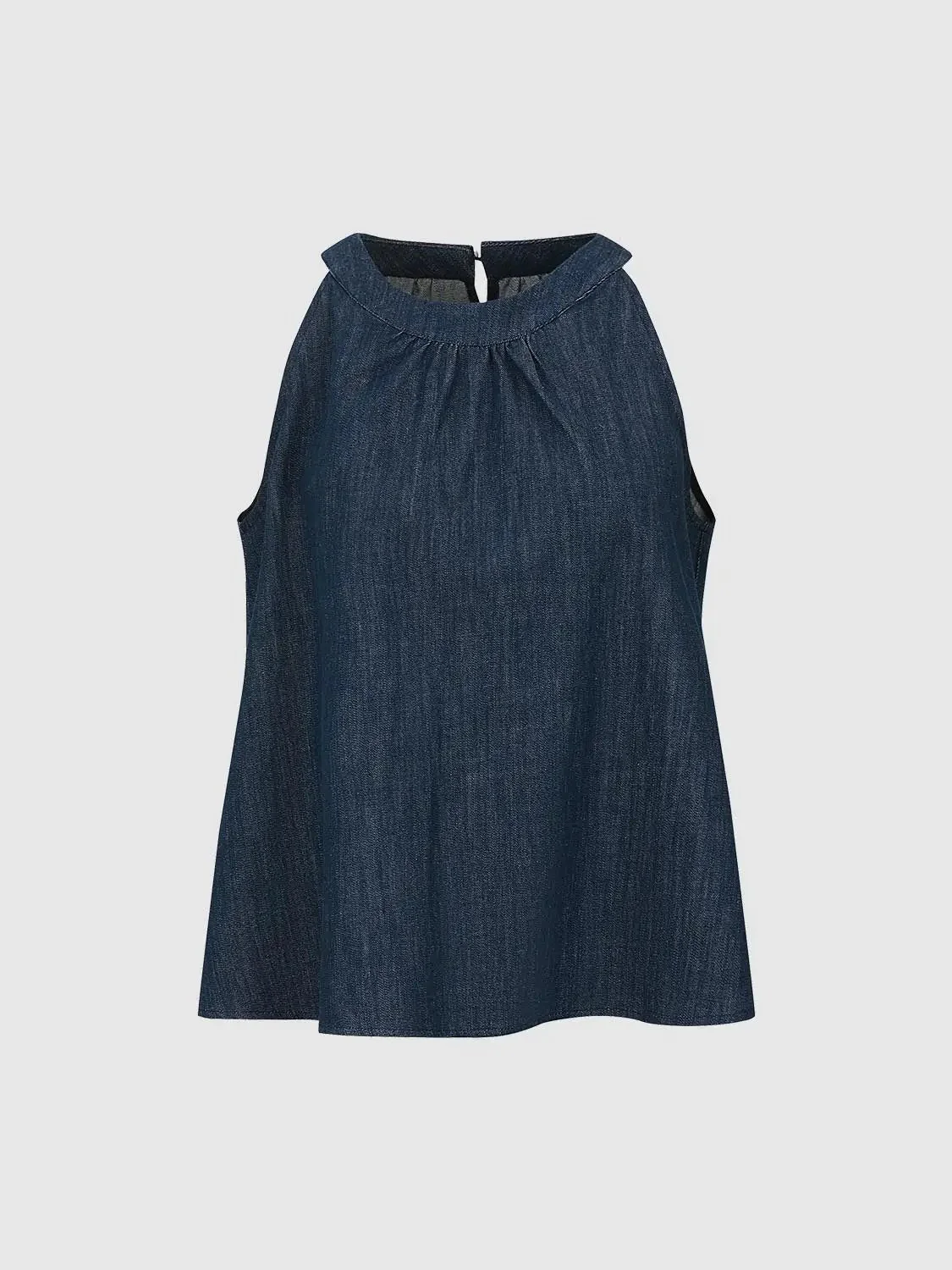 3629-crew-neck-sleeveless-denim-shirts-7.webp Crew Neck Sleeveless Denim Shirts