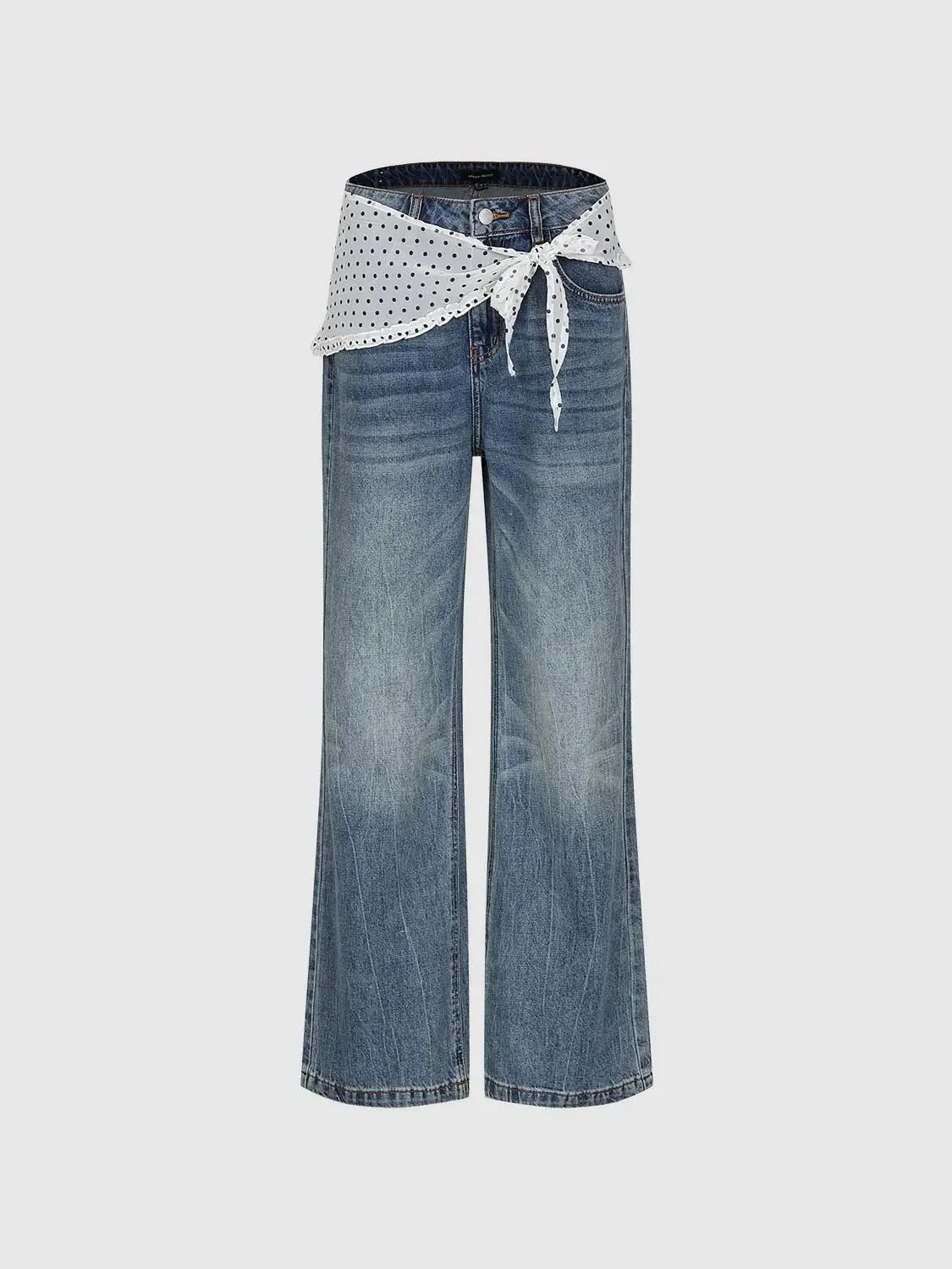 3680-polka-dot-shirt-extender-overlay-wide-leg-jeans-1.webp Polka Dot Shirt Extender Overlay Wide Leg Jeans