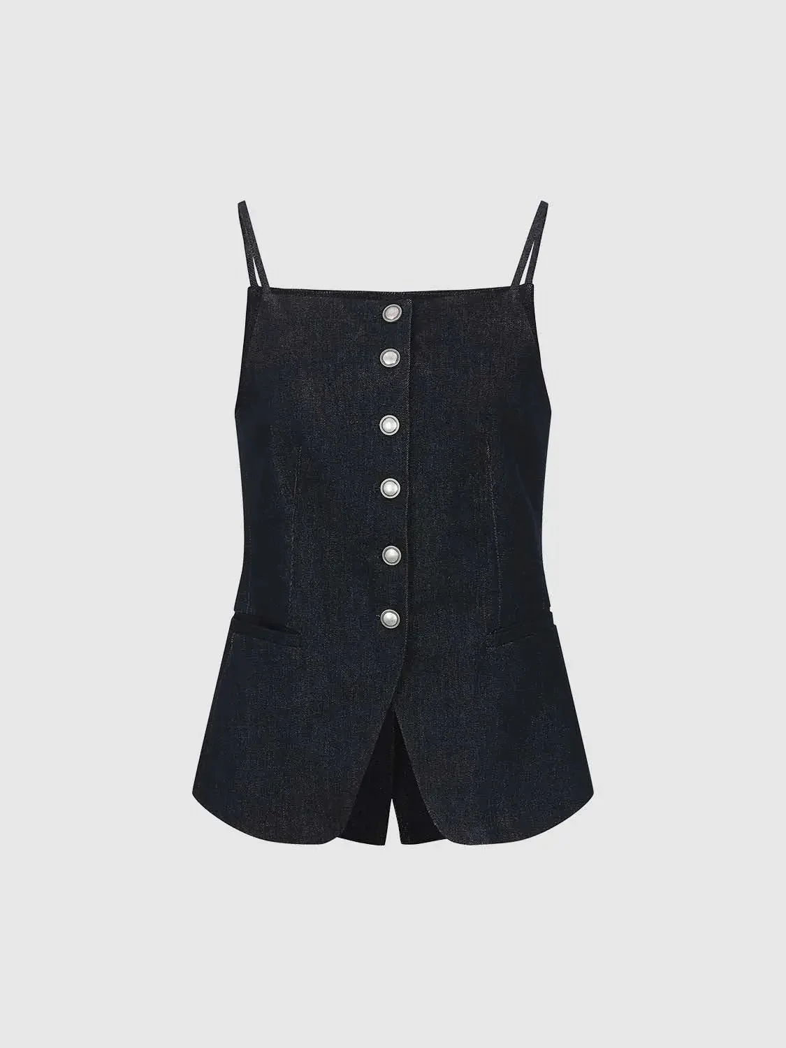 3752-button-detail-strappy-sleeveless-denim-shirts-1.webp Button Detail Strappy Sleeveless Denim Shirts