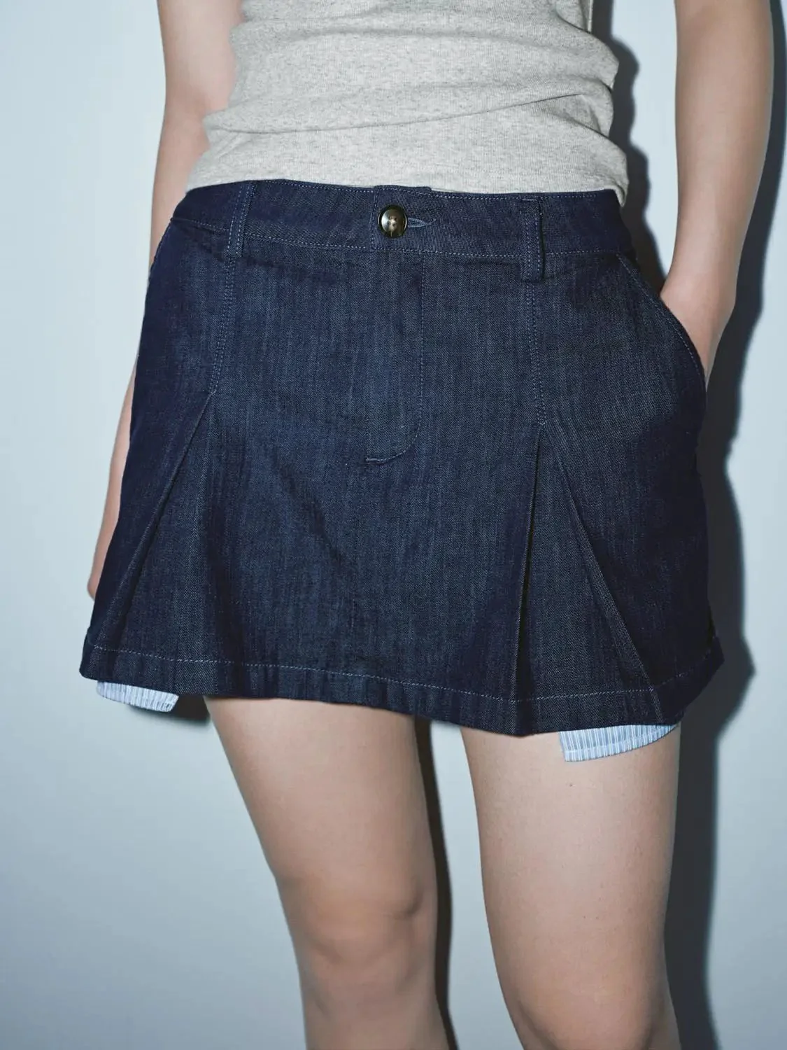 3881-pleated-denim-mini-skirts-5.webp Pleated Denim Mini Skirts