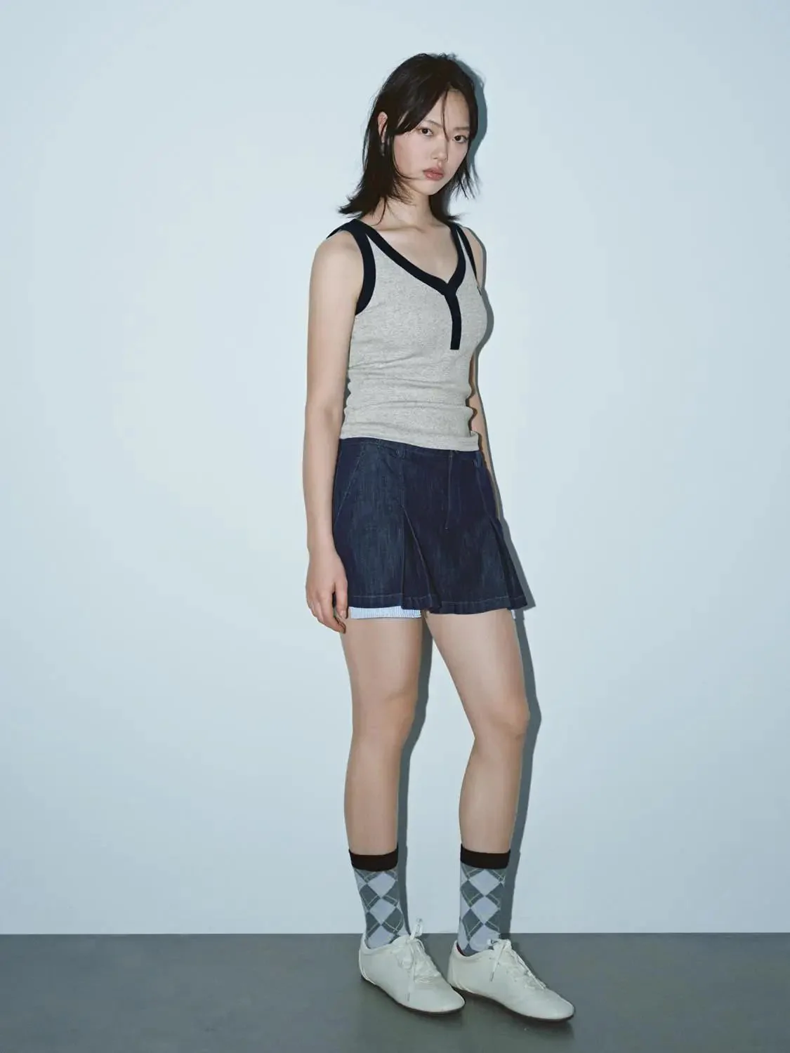 3881-pleated-denim-mini-skirts-6.webp Pleated Denim Mini Skirts