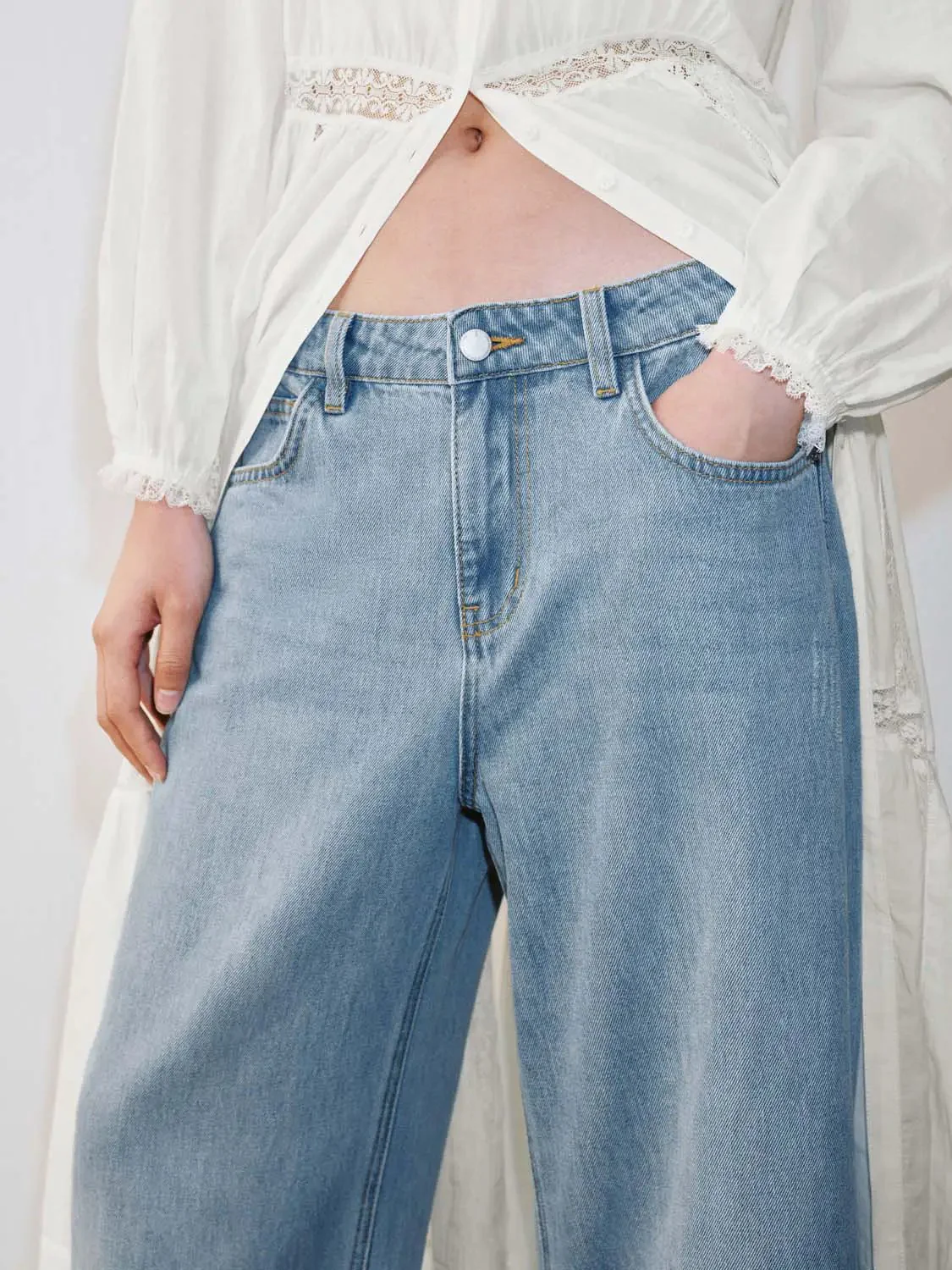 3895-lace-trim-wide-leg-jeans-7.webp Lace Trim Wide Leg Jeans