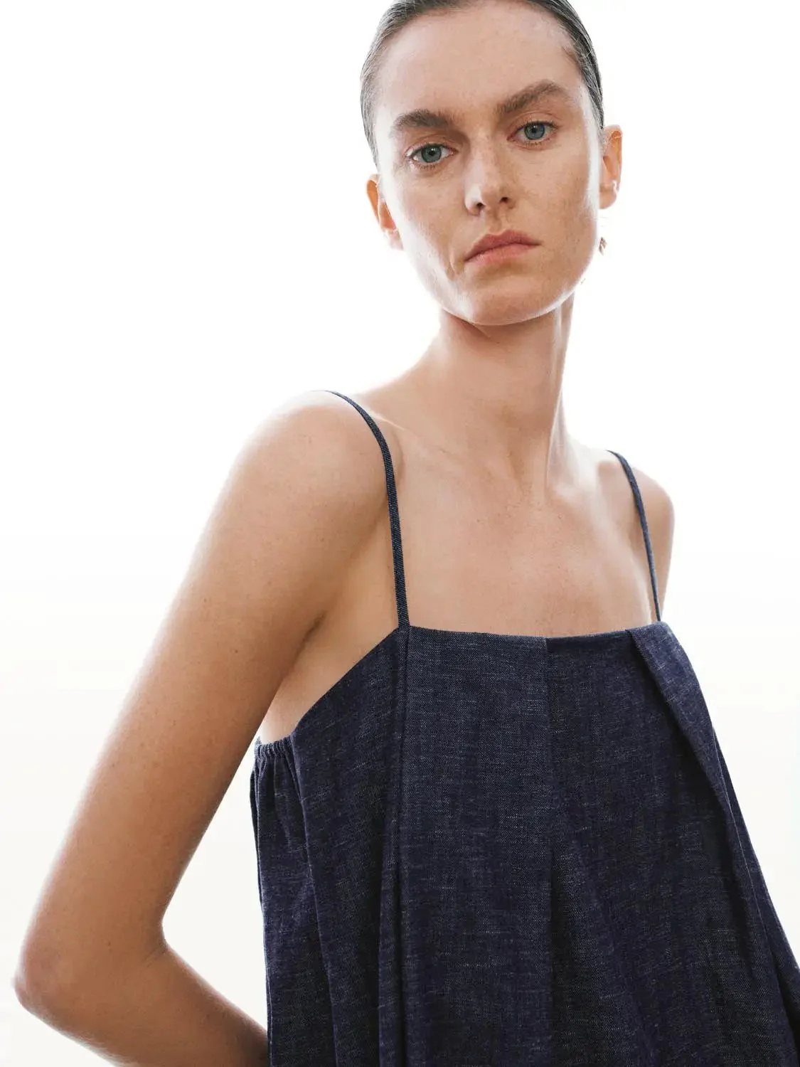 3936-strappy-pleated-denim-shirts-3.webp Strappy Pleated Denim Shirts