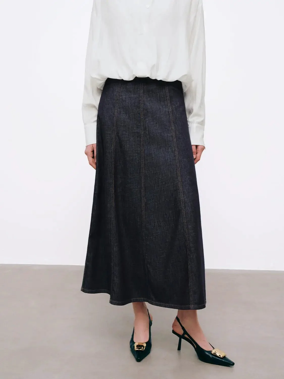 421-stitch-detail-seamed-cotton-denim-midi-skirt-9.webp Stitch Detail Seamed Cotton Denim Midi Skirt