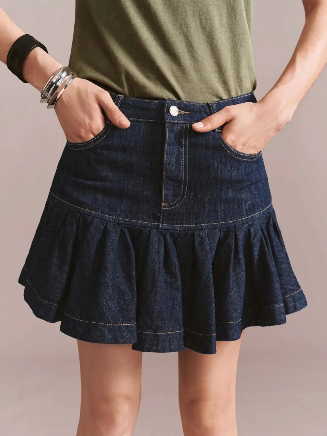 4210-pleated-trim-denim-mini-skirts-6.webp Pleated Trim Denim Mini Skirts