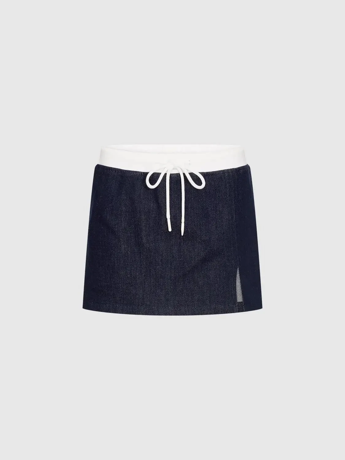 4258-contrast-trim-drawstring-denim-shorts-2.webp Contrast Trim Drawstring Denim Shorts