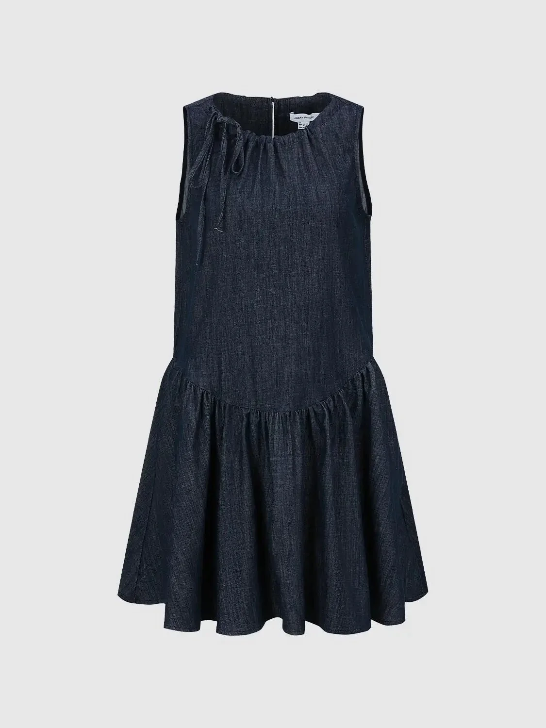 4271-drawstring-sleeveless-denim-midi-dresses-1.webp Drawstring Sleeveless Denim Midi Dresses
