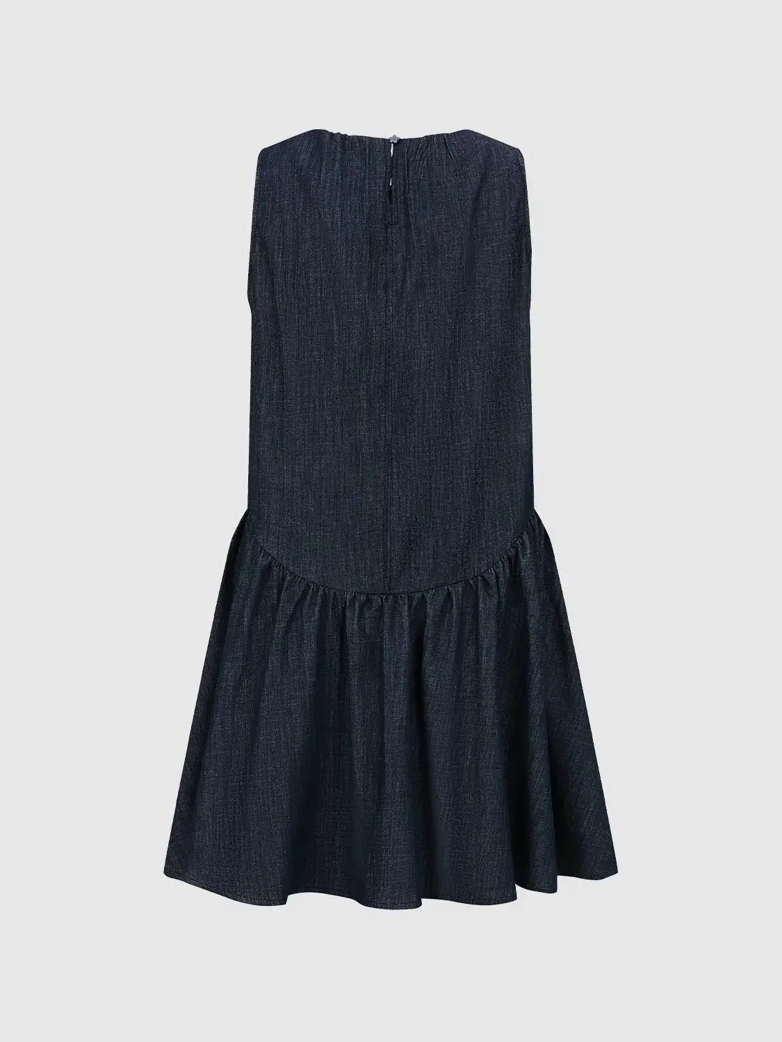 4271-drawstring-sleeveless-denim-midi-dresses-2.webp Drawstring Sleeveless Denim Midi Dresses