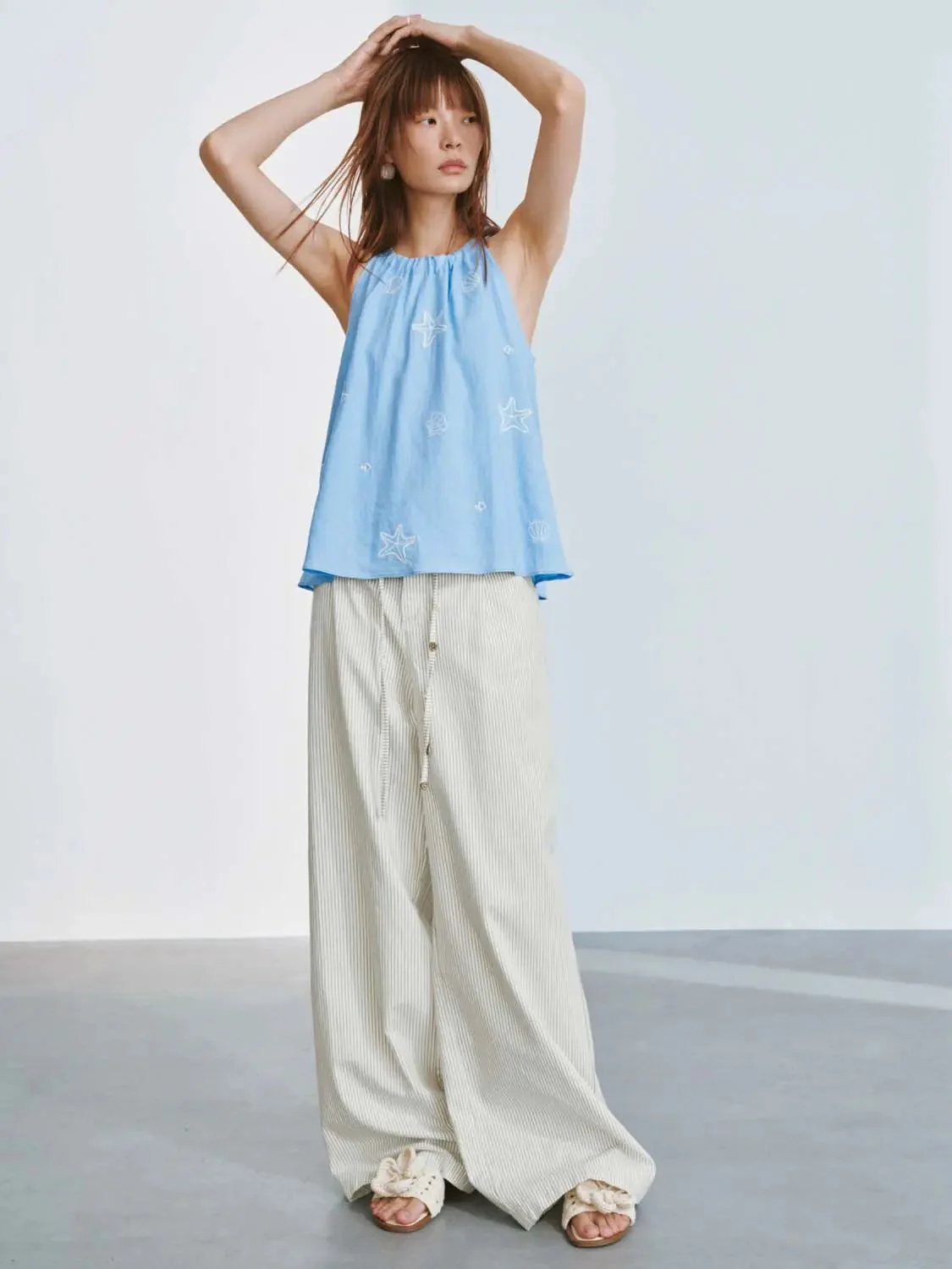 4305-drawstring-striped-wide-leg-jeans-5.webp Drawstring Striped Wide Leg Jeans
