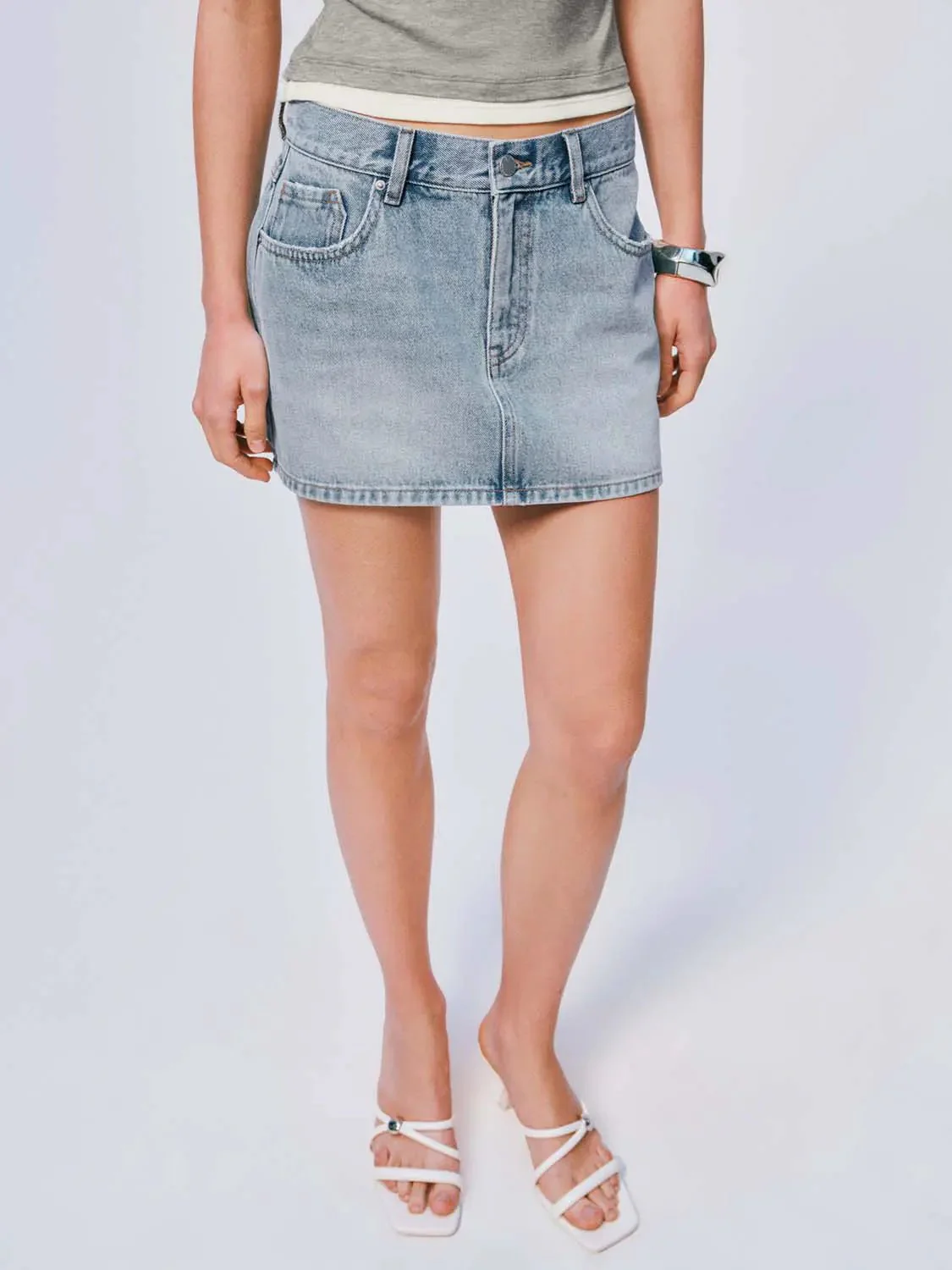 Denim Mini Skirts
