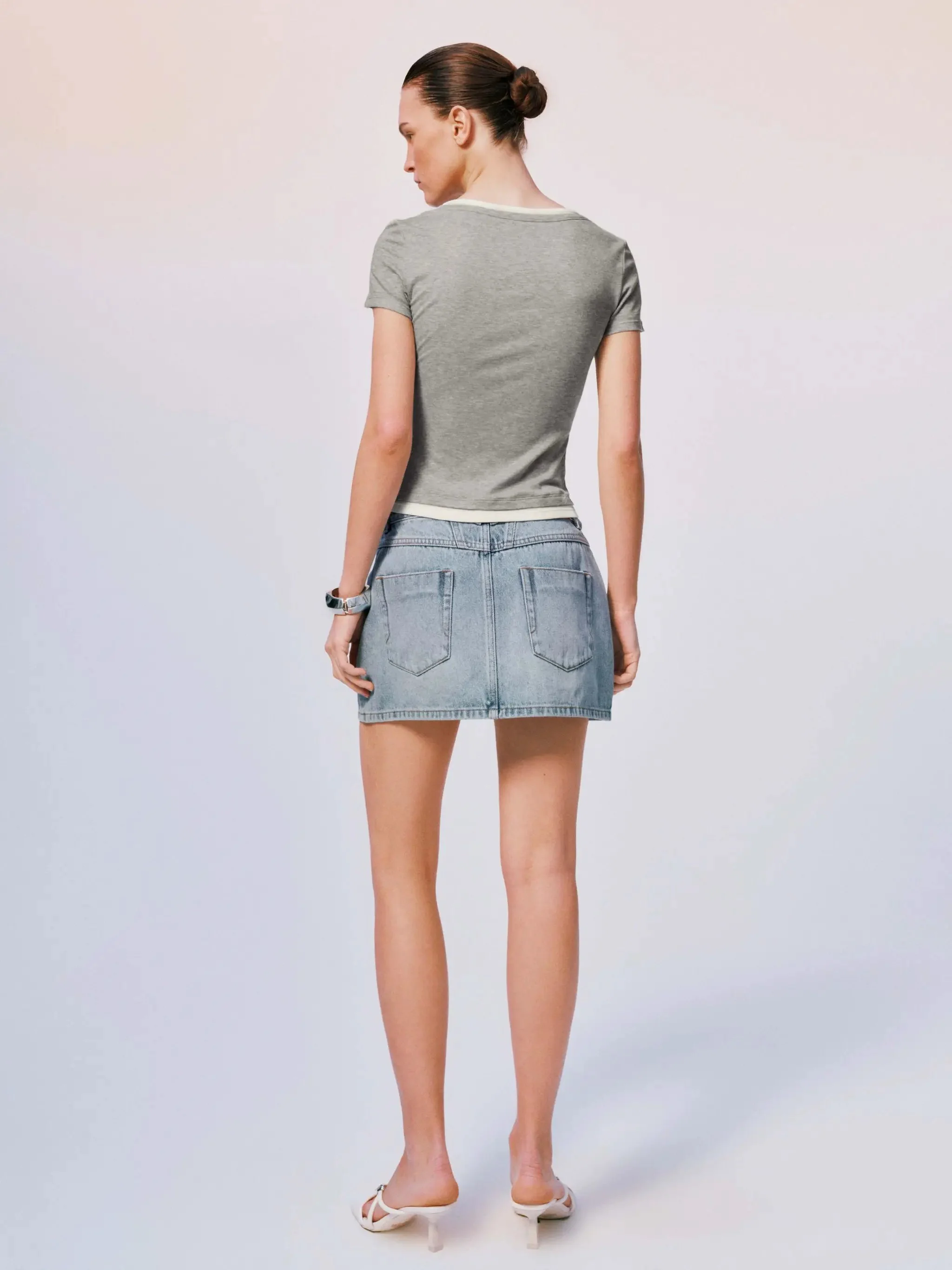 Denim Mini Skirts