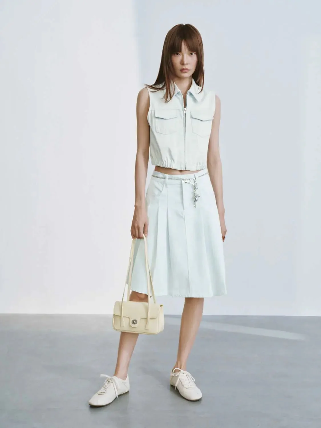 434-light-blue-cotton-blend-pleated-midi-skirt-4.webp Light Blue Cotton Blend Pleated Midi Skirt