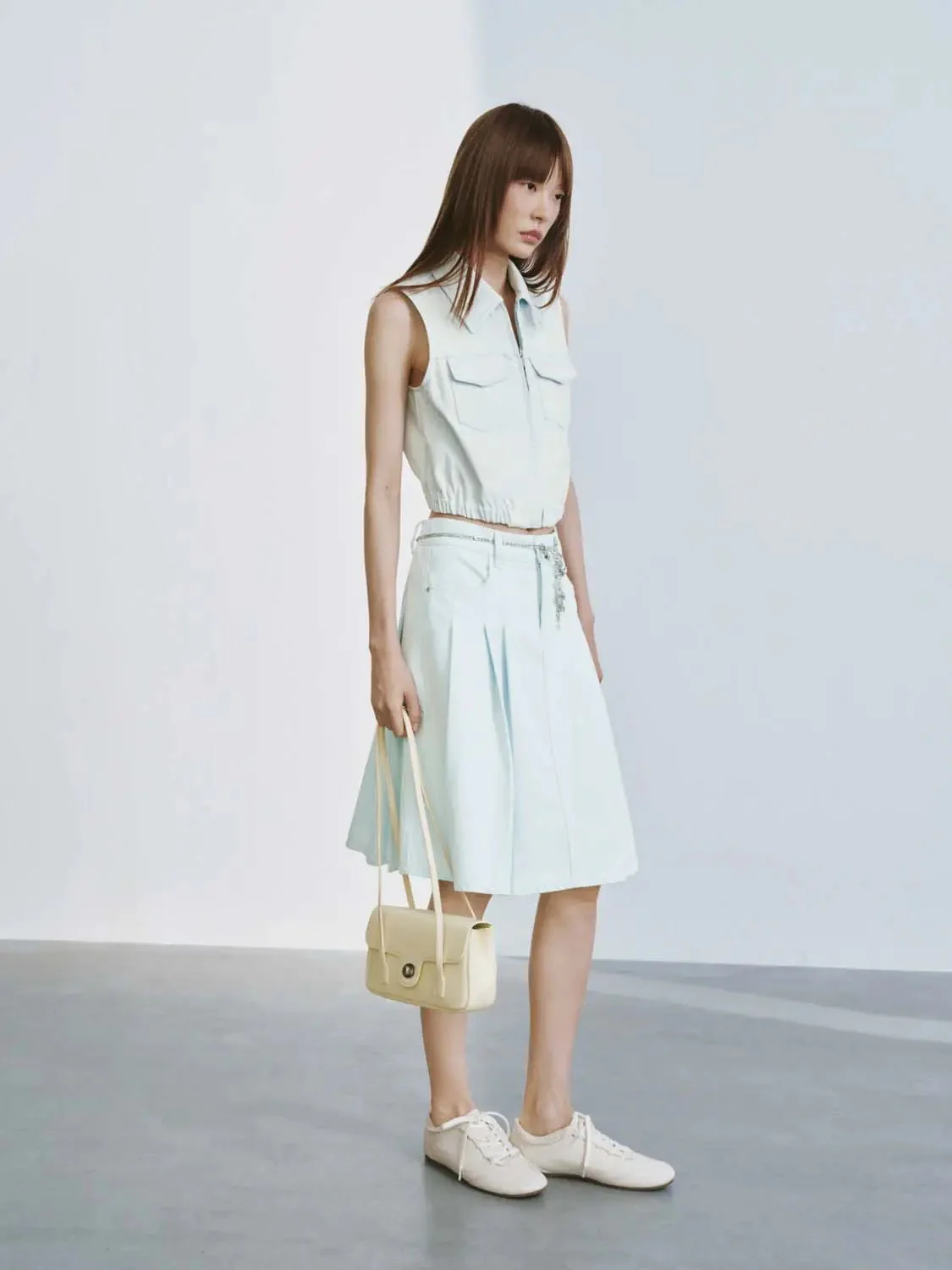 434-light-blue-cotton-blend-pleated-midi-skirt-6.webp Light Blue Cotton Blend Pleated Midi Skirt